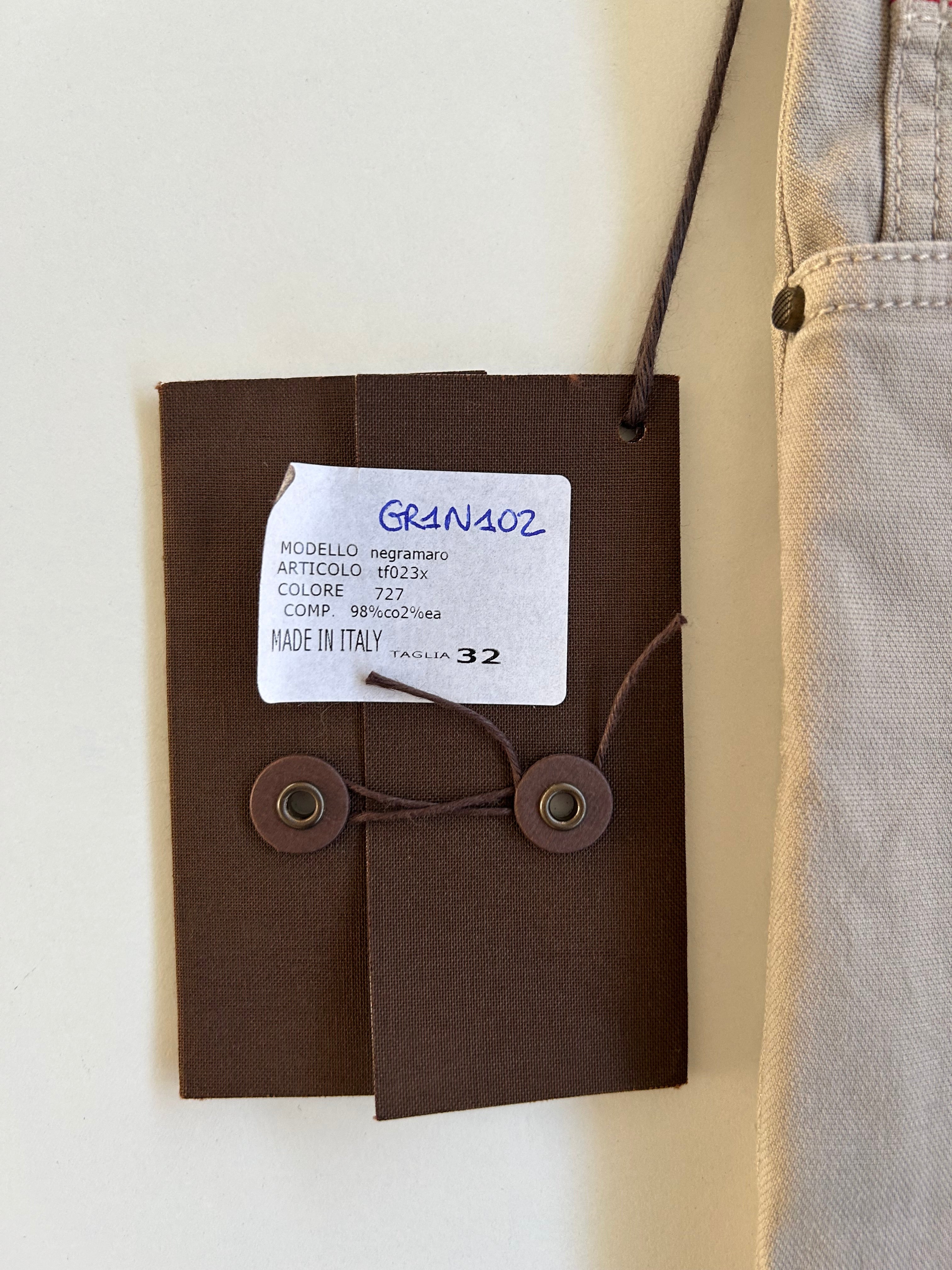 Riserva Berwich pantalone beige chiaro — archivio sartoriale — IlBotteghino