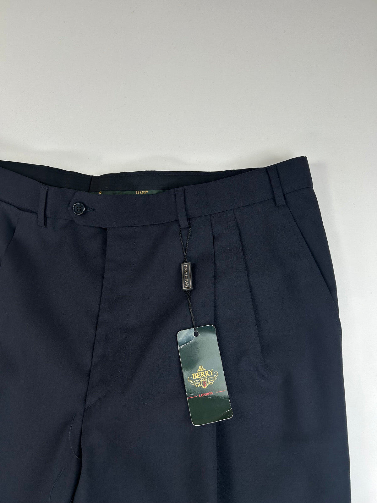 Berry pantalone nero — dettaglio tessuto — IlBotteghino