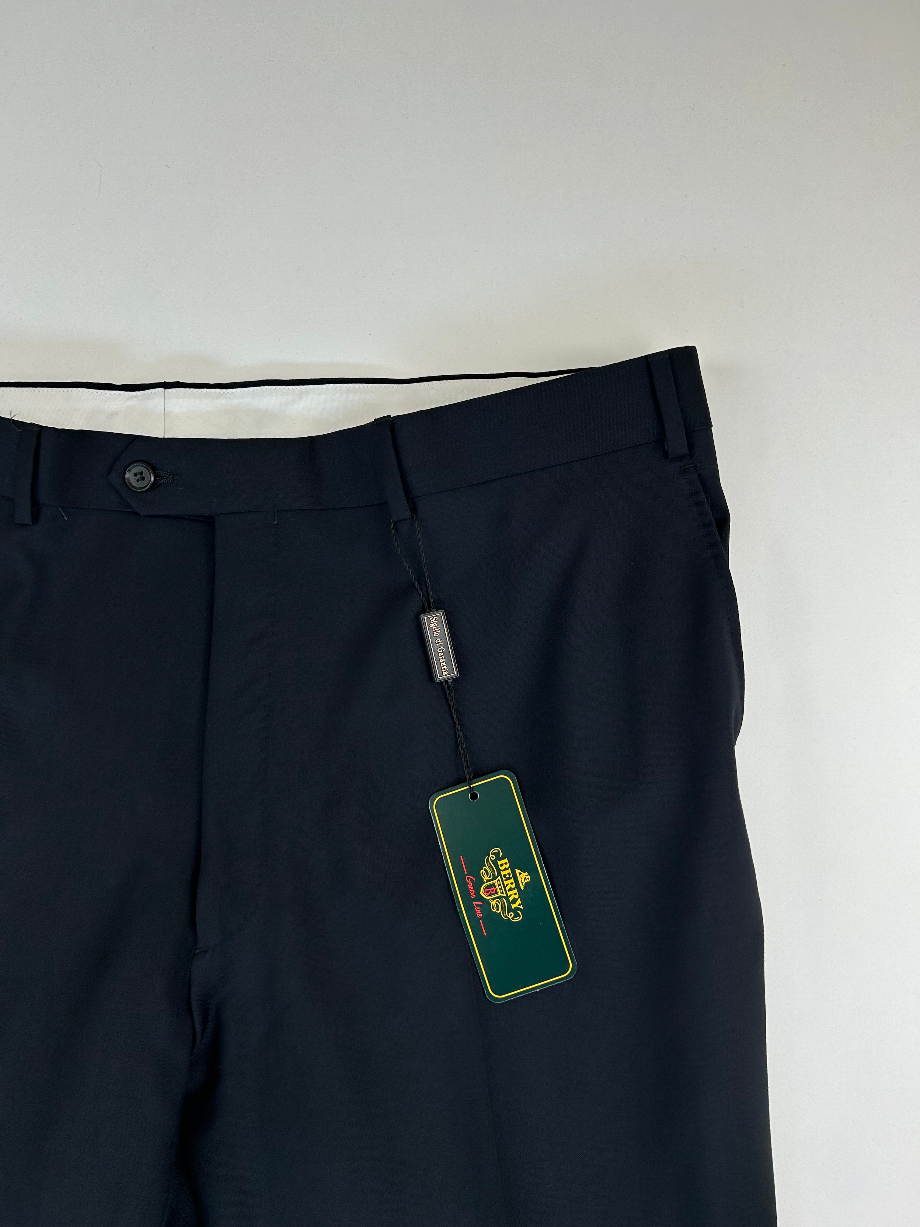 Berry pantalone nero — dettaglio tessuto — IlBotteghino