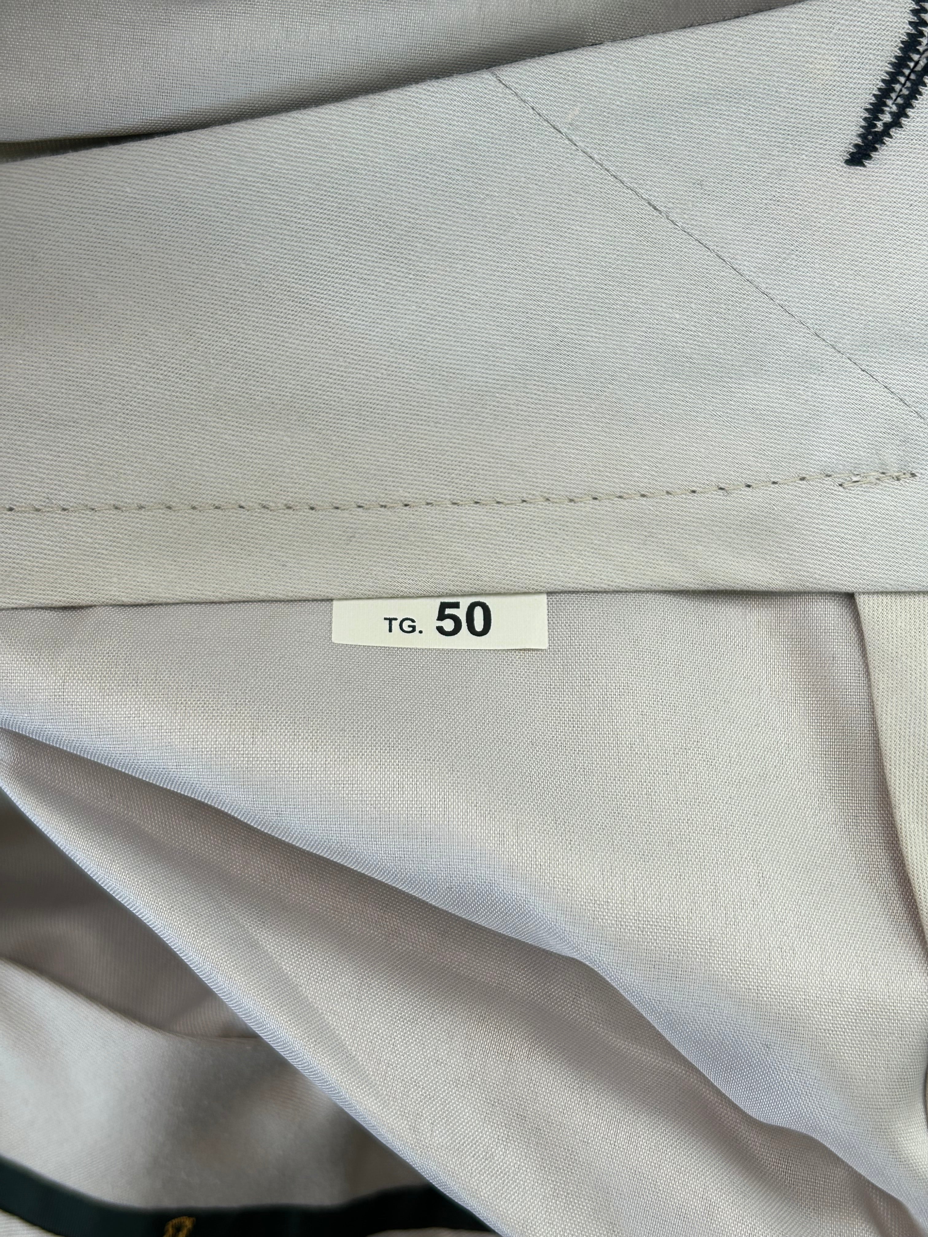 Pantalone Berry blu navy in lana merinos, taglia IT 50 — IlBotteghino