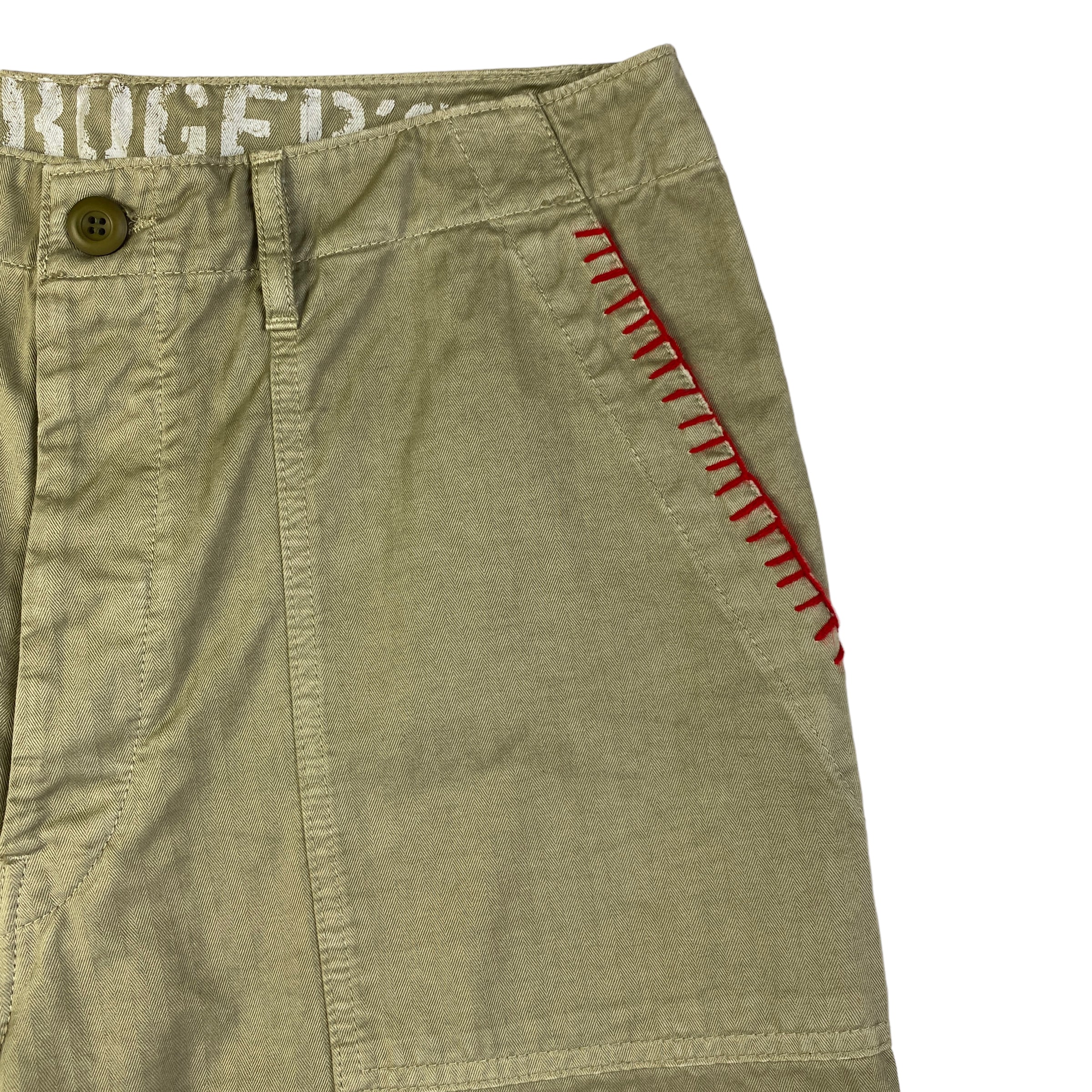 Roy Roger's pantalone beige spiga — capo workwear d'archivio — IlBotteghino