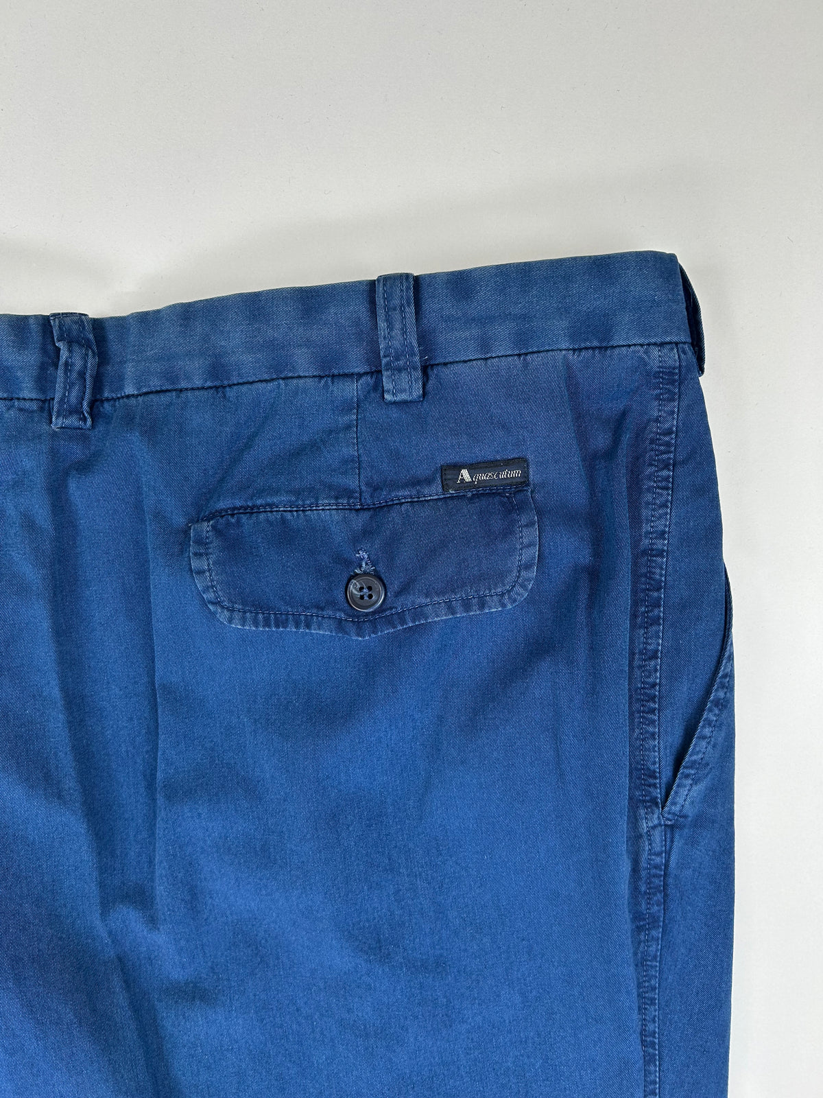 Aquascutum pantalone blu reale — nuovo con cartellino — IlBotteghino