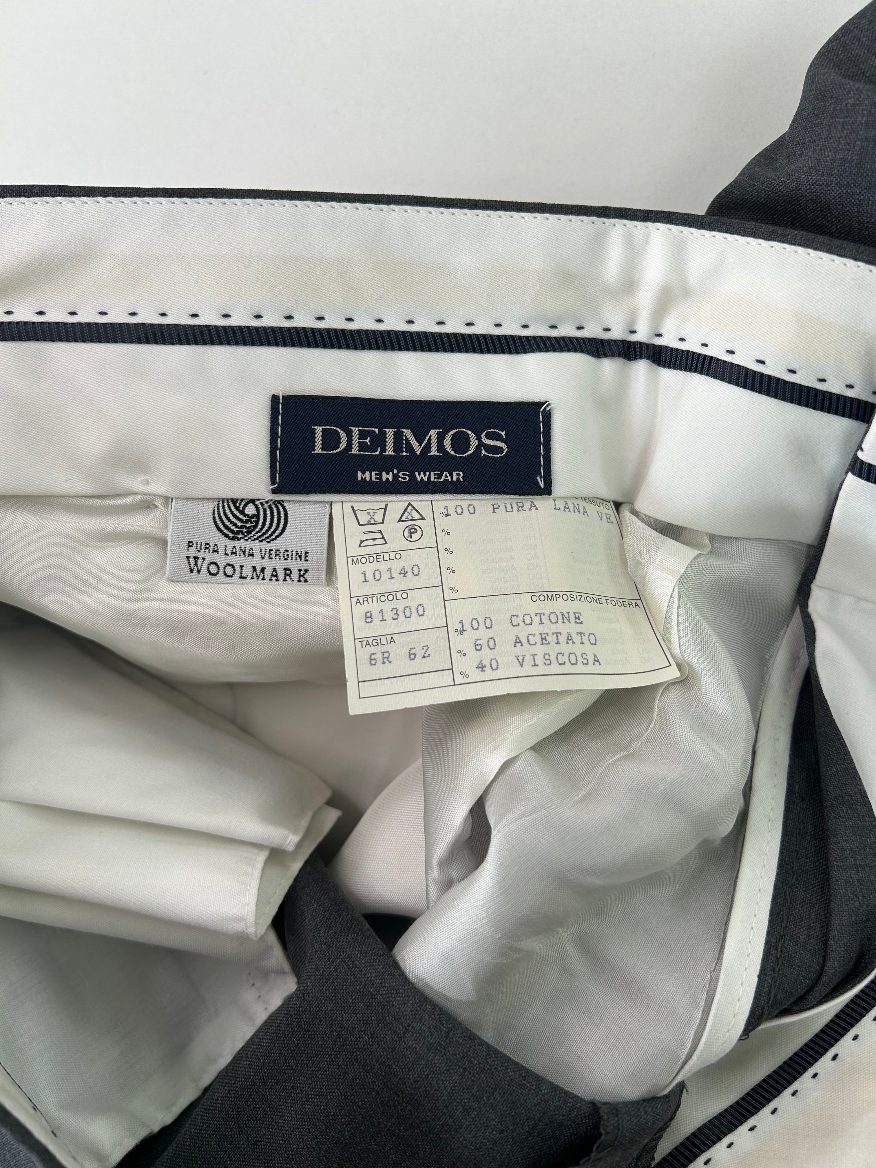Dettaglio etichetta composizione pura lana vergine Woolmark, Deimos