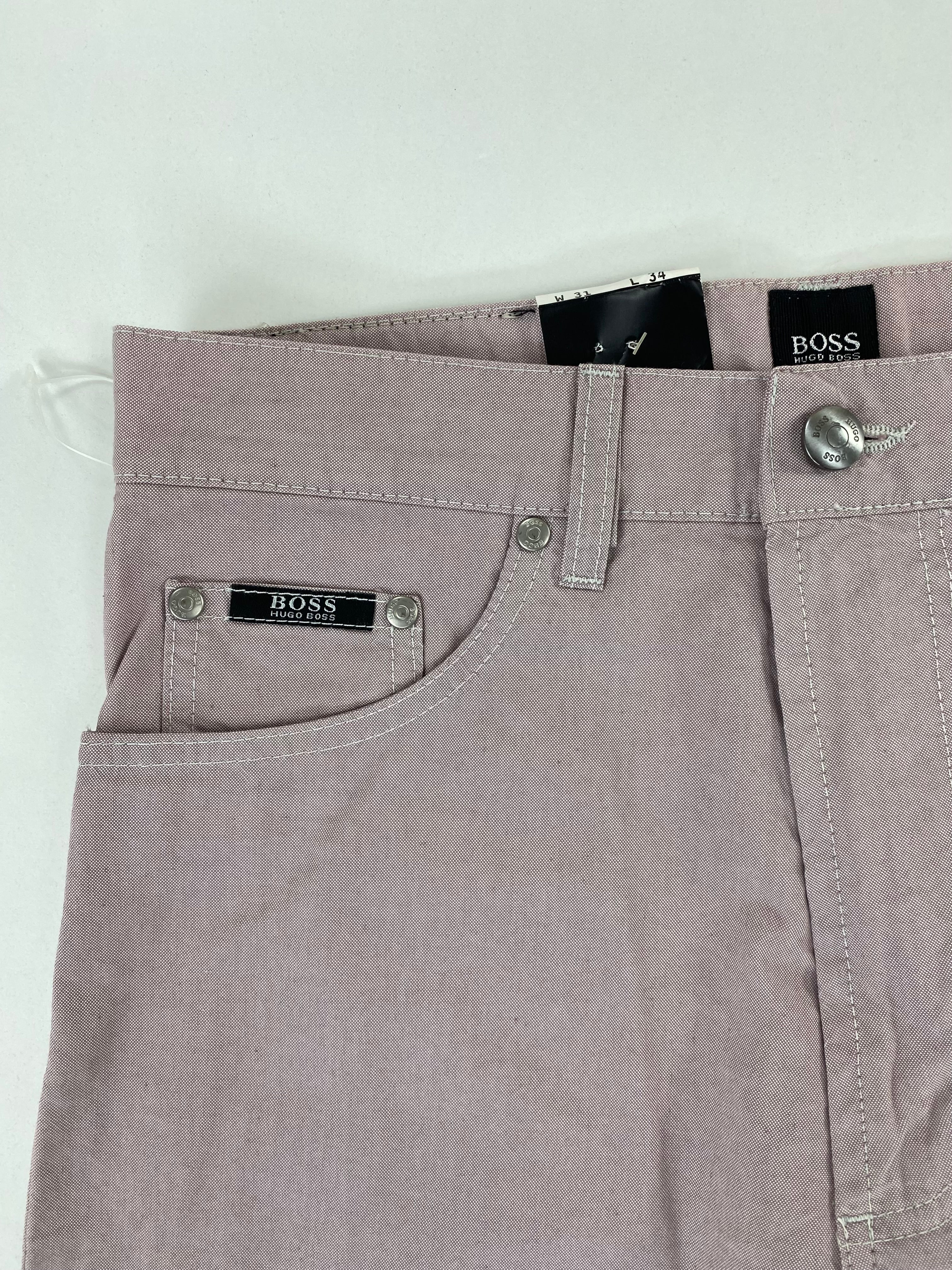 Pantalone Hugo Boss Montana rosa cipria, vista posteriore