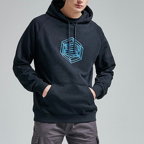 Felpa Dolly Noire Logo Wireframe black/blue, taglia XL — IlBotteghino