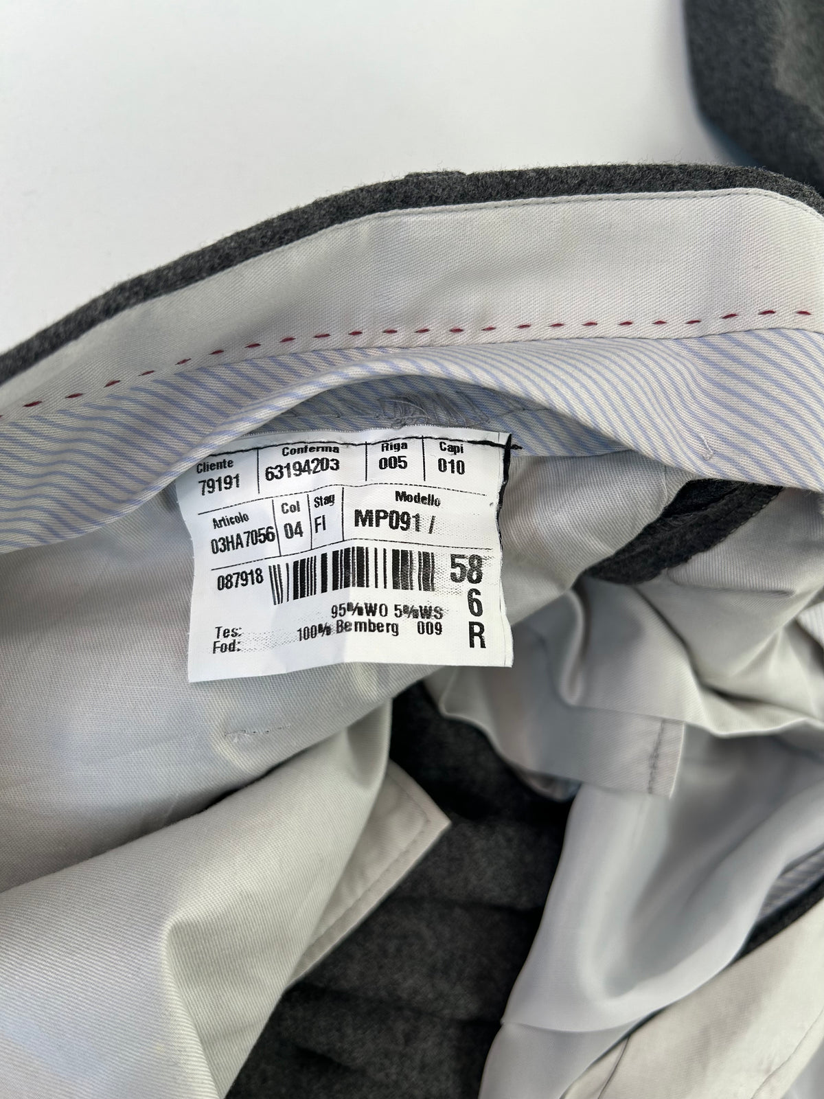 Berry pantalone grigio — dettaglio tasca — IlBotteghino