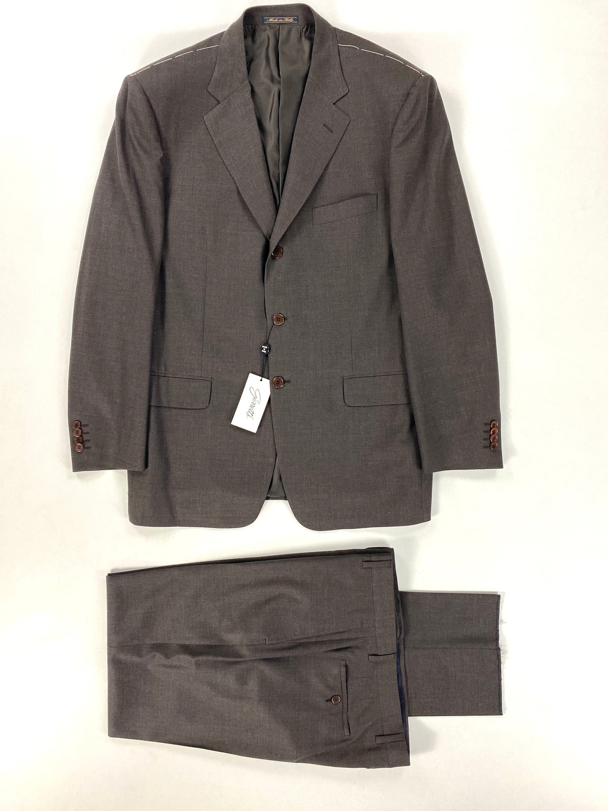 Completo Garrett's testa di moro: giacca e pantalone coordinati con cartellino, taglia IT 54