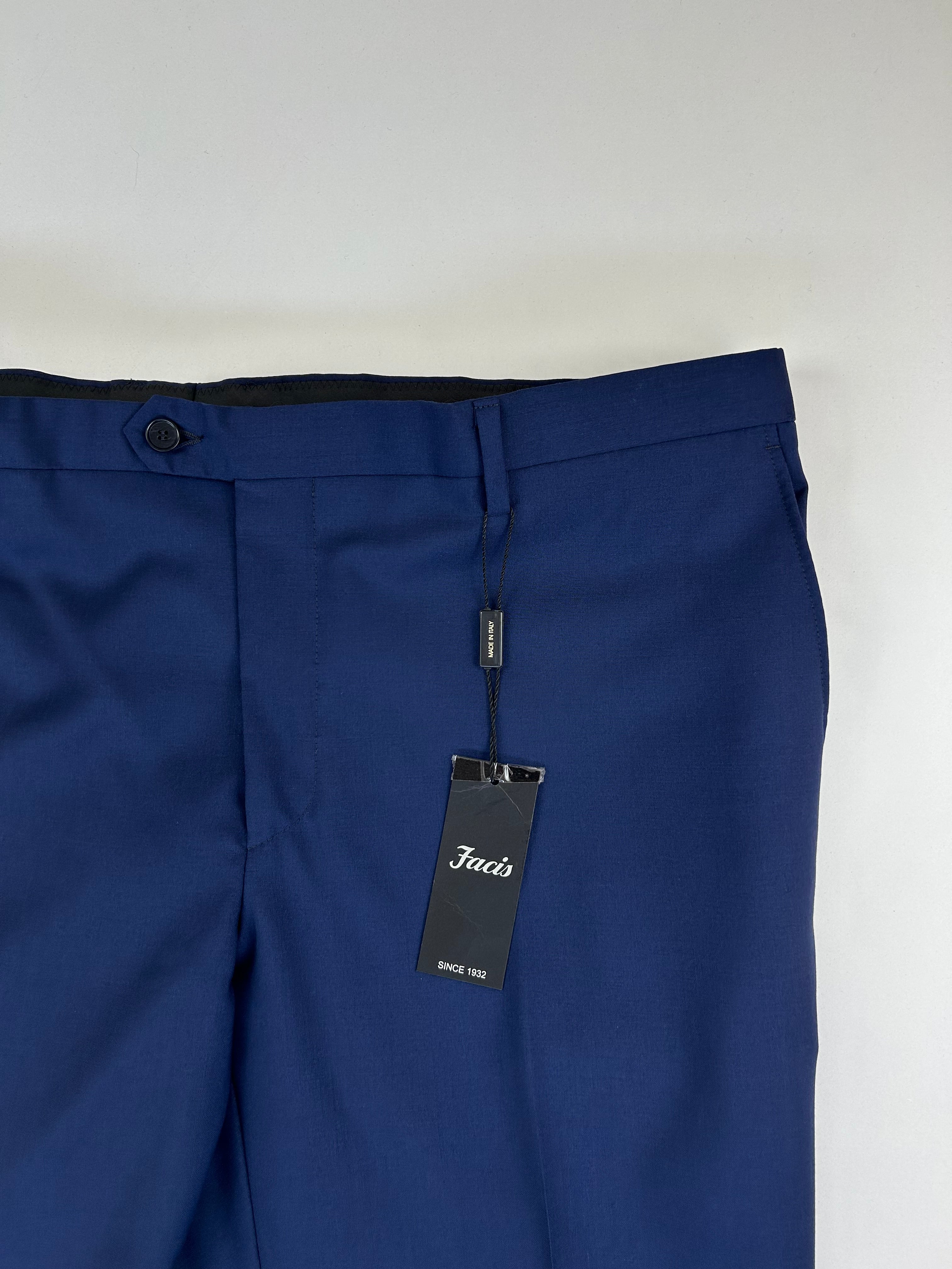 Facis pantalone blu navy — misto lana sartoriale — IlBotteghino