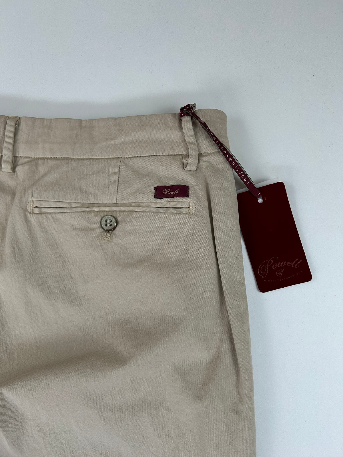 Powell pantalone beige — vista laterale — IlBotteghino