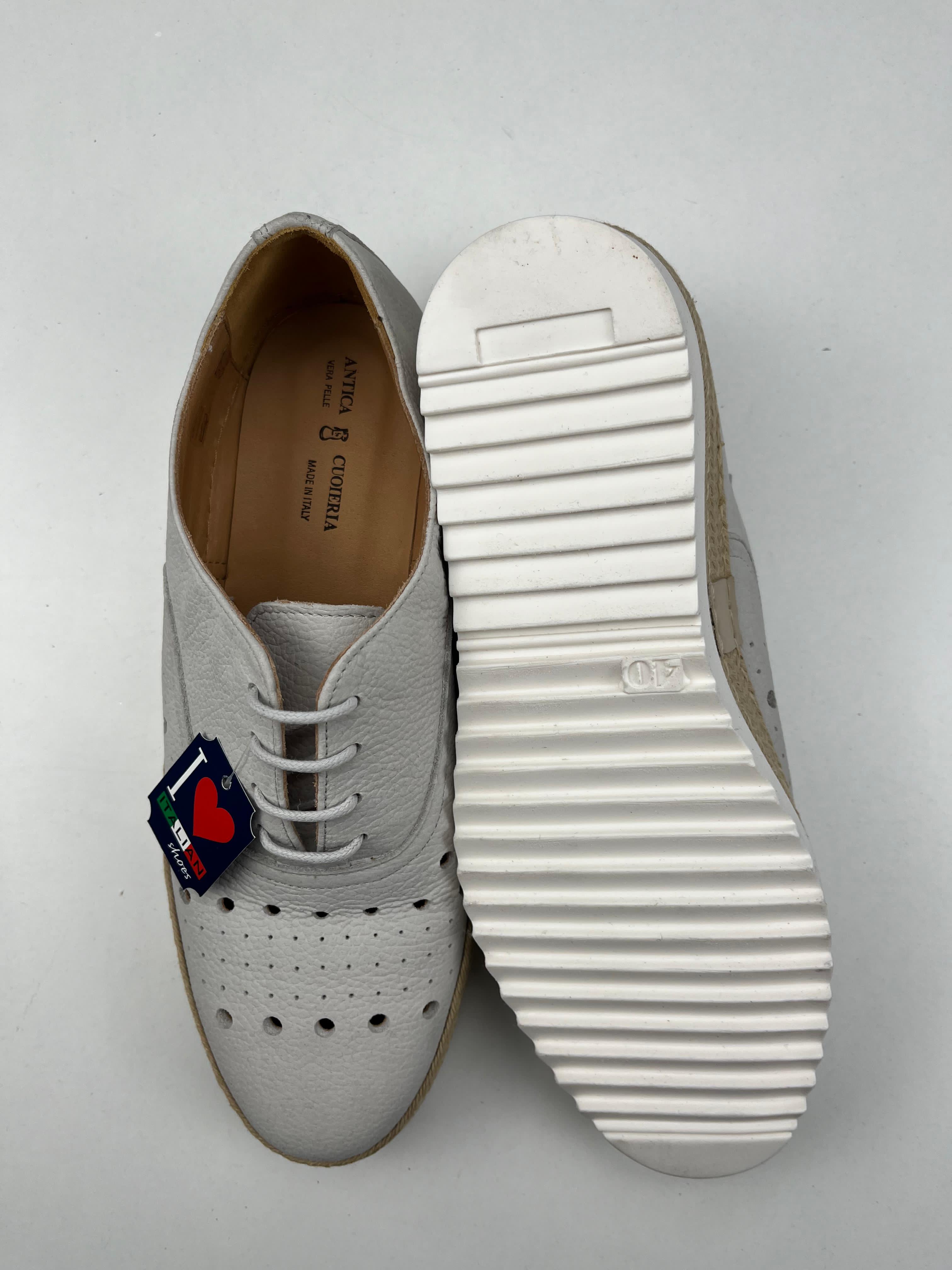 Antica Cuoieria scarpa off-white — pezzo unico — IlBotteghino