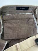 Pantalone Chino Bugatti Beige Stretch Uomo 96% Cotone Made in Europe Taglia 54