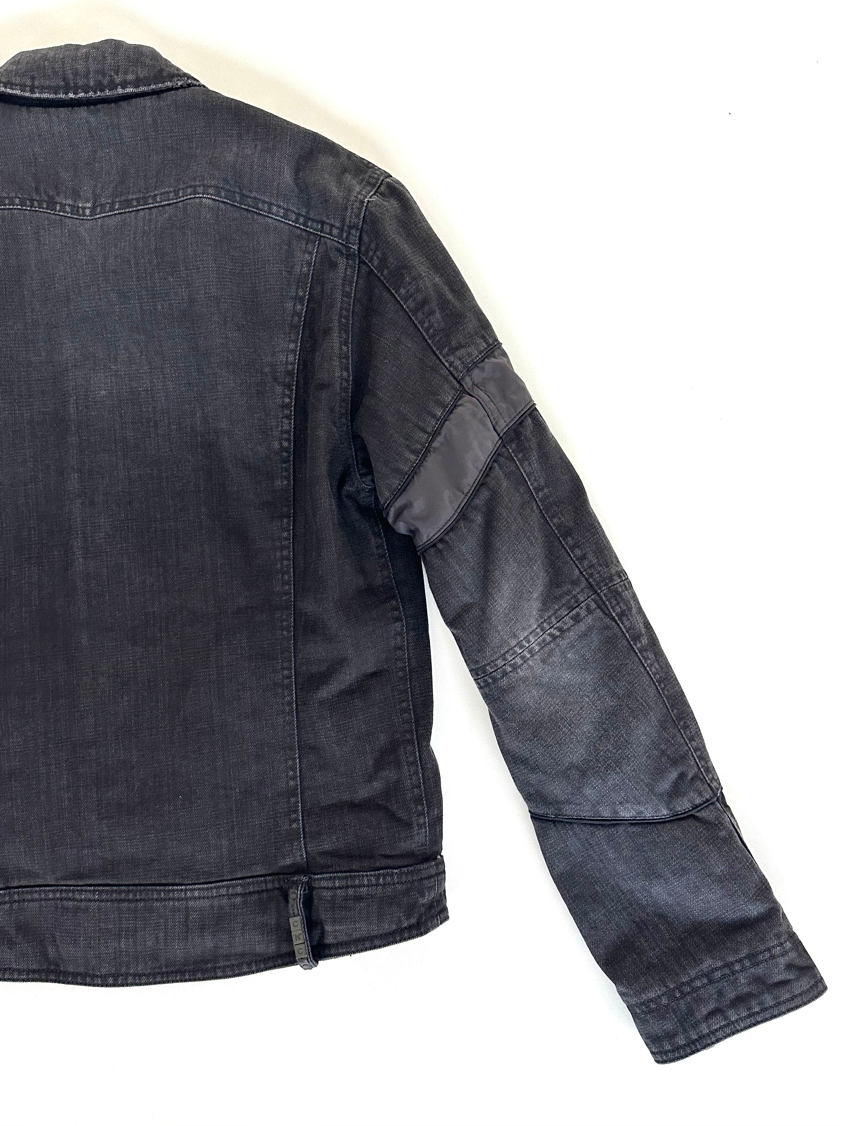 Giacca C'N'C Costume National denim nero, vista posteriore