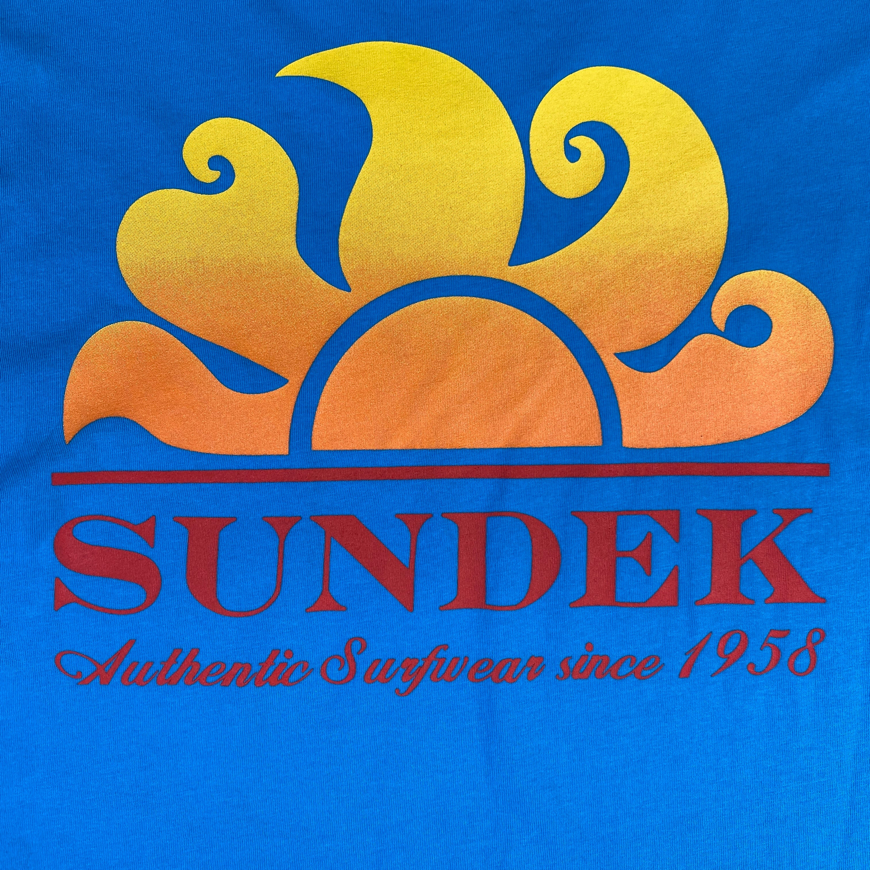 Sundek t-shirt blu — archivio moda streetwear — IlBotteghino