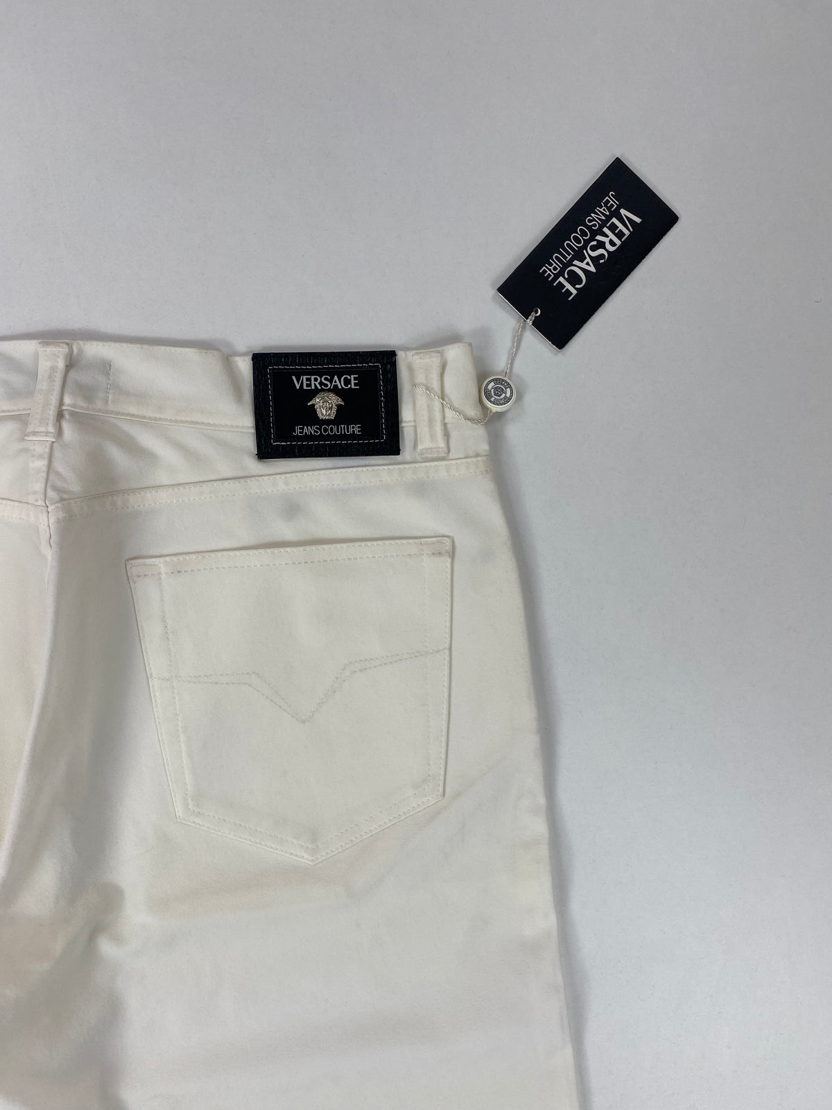 Versace Jeans Couture Pantalone Cinque Tasche Bianco Stretch Regular Fit – foto 2 di 11