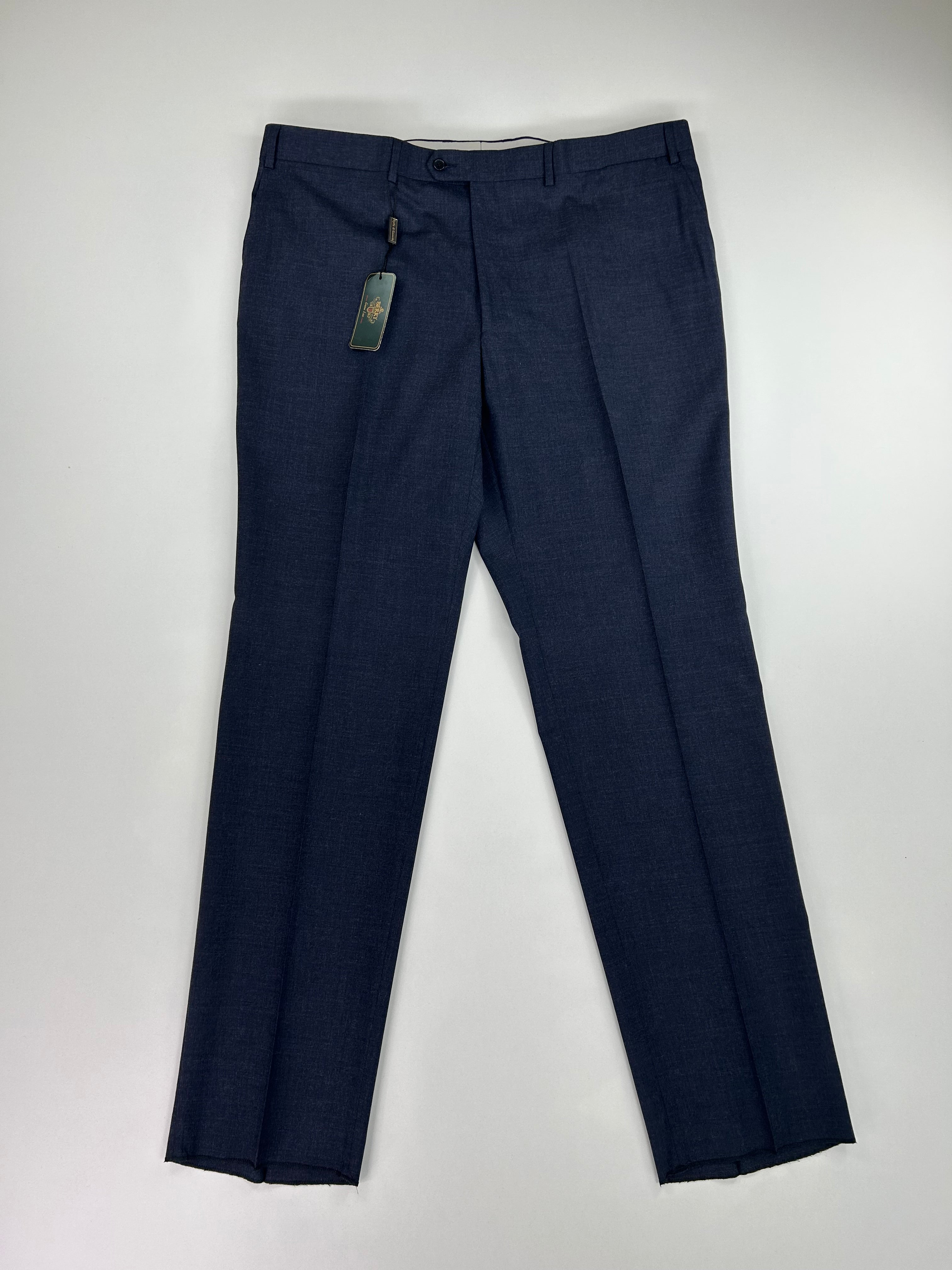 Pantalone sartoriale Berry blu lana merino, taglia IT 62 — IlBotteghino
