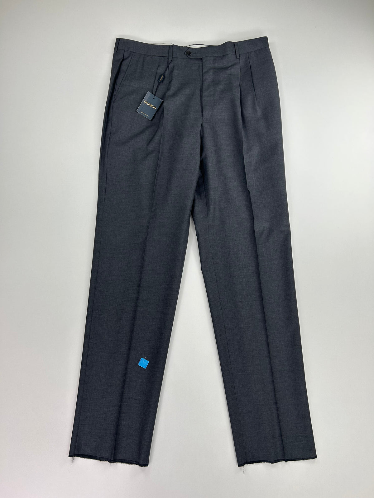 Pantalone sartoriale Deimos grigio scuro pura lana vergine, taglia IT 58 (2) — IlBotteghino