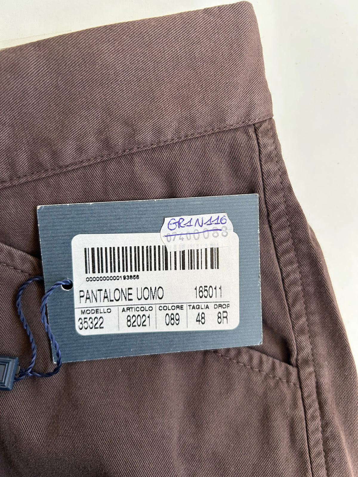 Deimos Sport pantalone marrone — archivio sartoriale — IlBotteghino