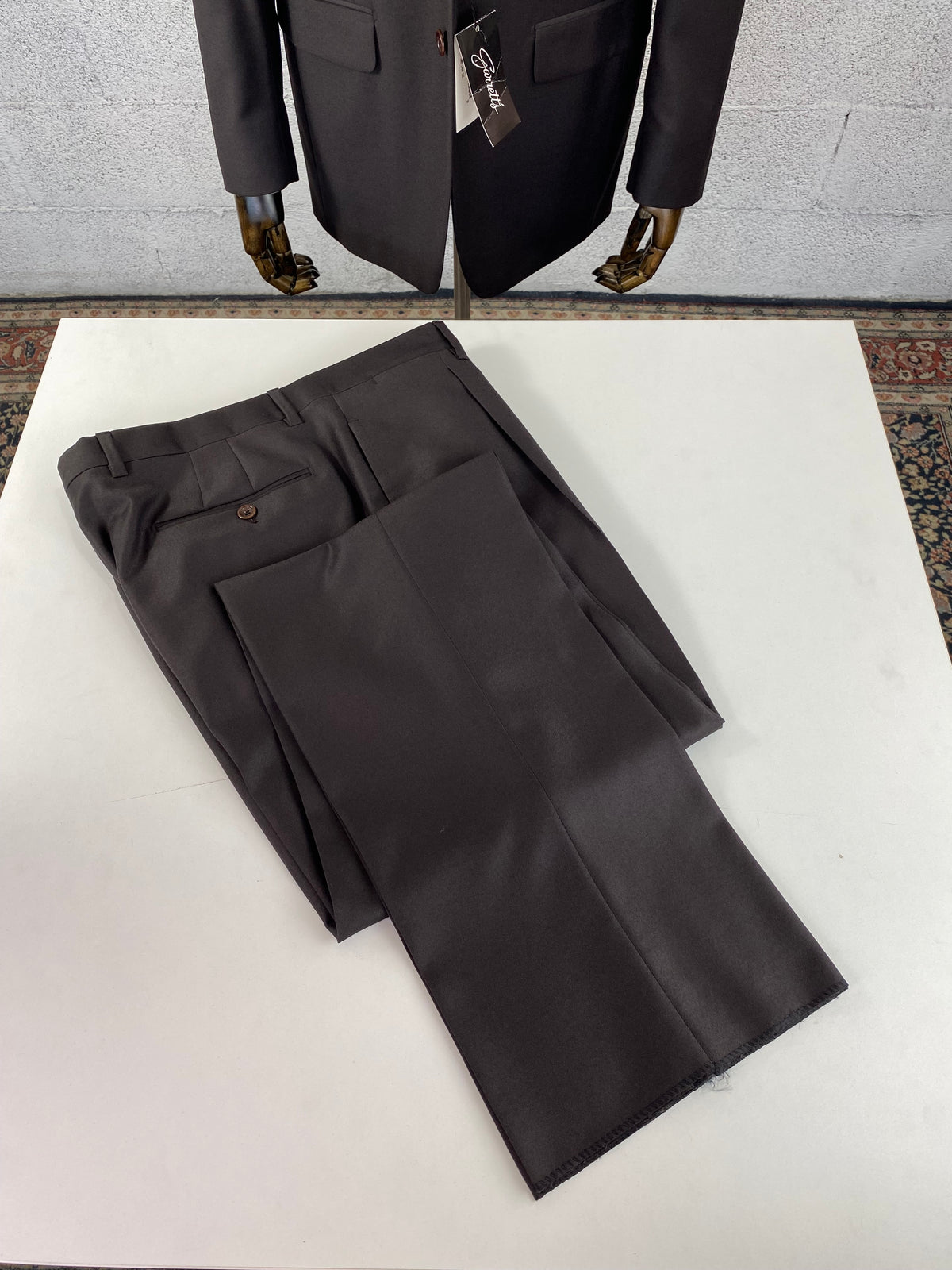 Pantalone Garrett's verde fango piegato