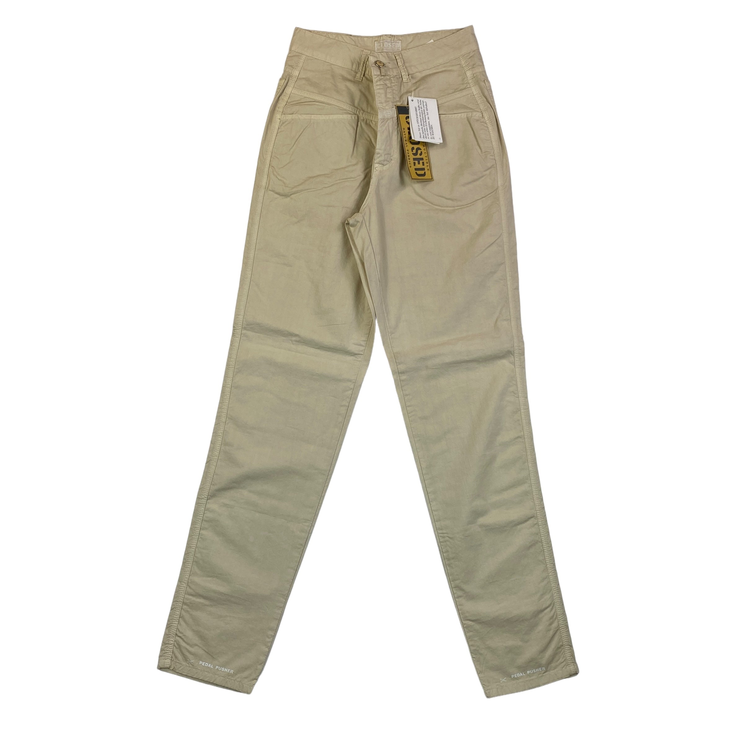 Pantalone Closed vintage beige gamba dritta, taglia IT 44 — IlBotteghino