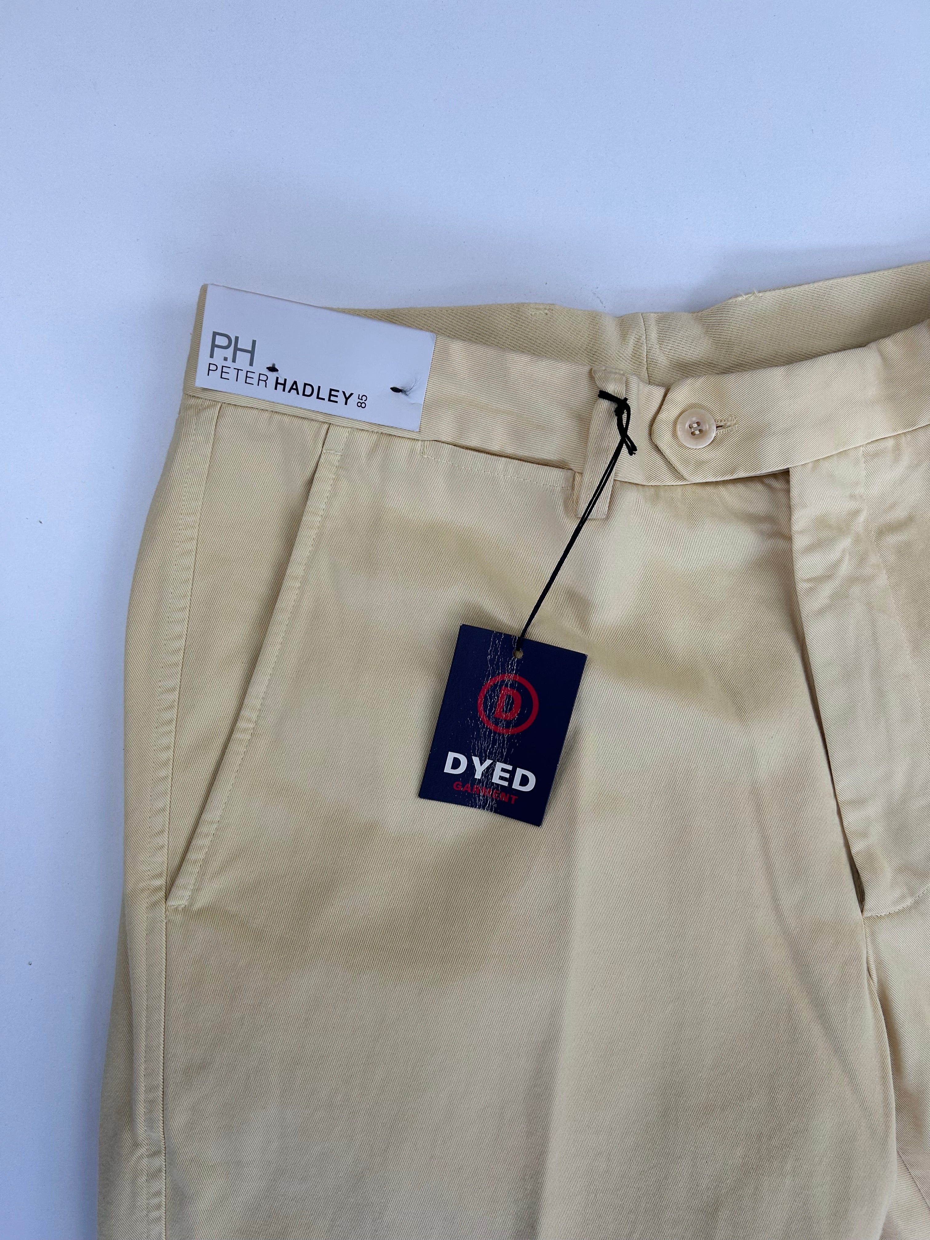 Peter Hadley pantalone giallo — dettaglio tasca — IlBotteghino