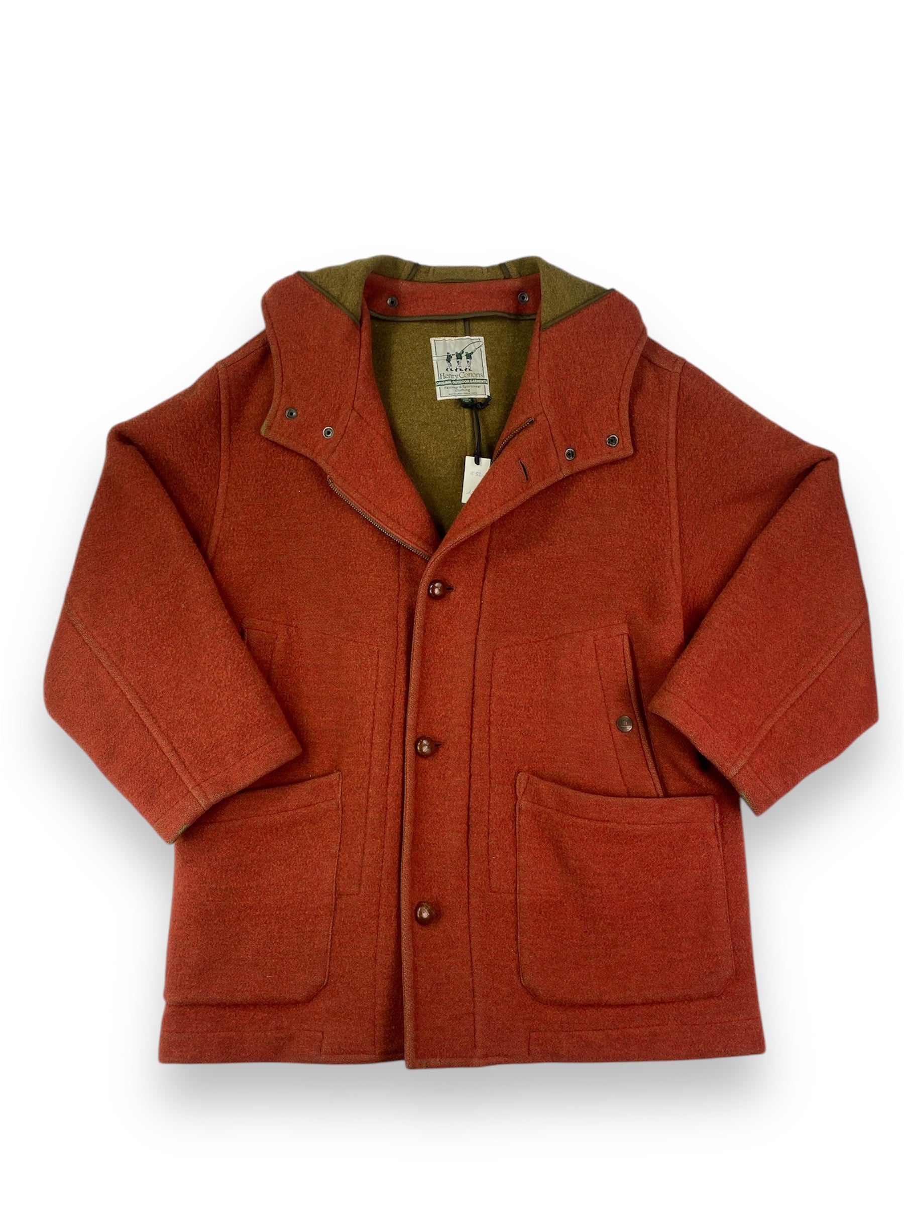Cappotto vintage Henry Cotton's arancione mattone, taglia IT 52 — IlBotteghino