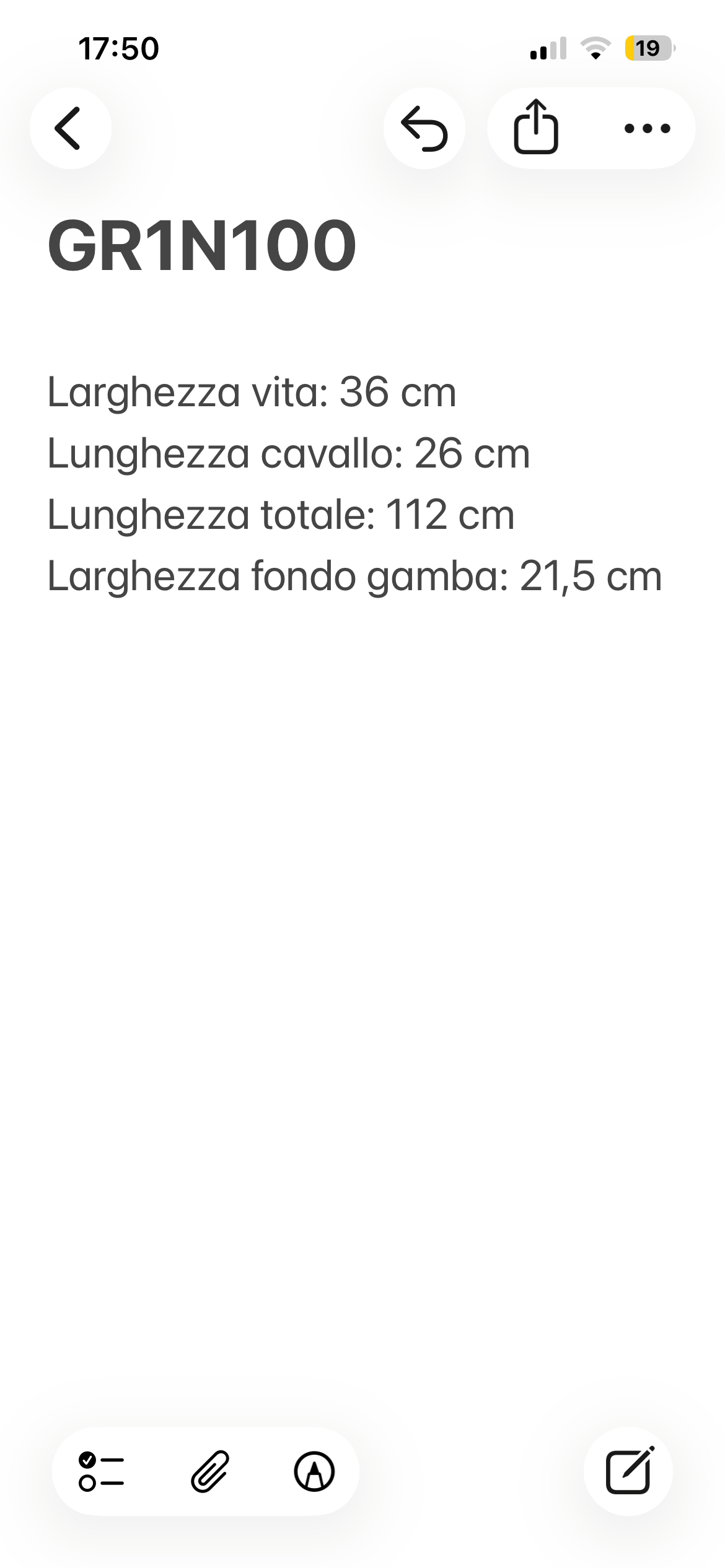 Trussardi Jeans pantalone — archivio sartoriale — IlBotteghino