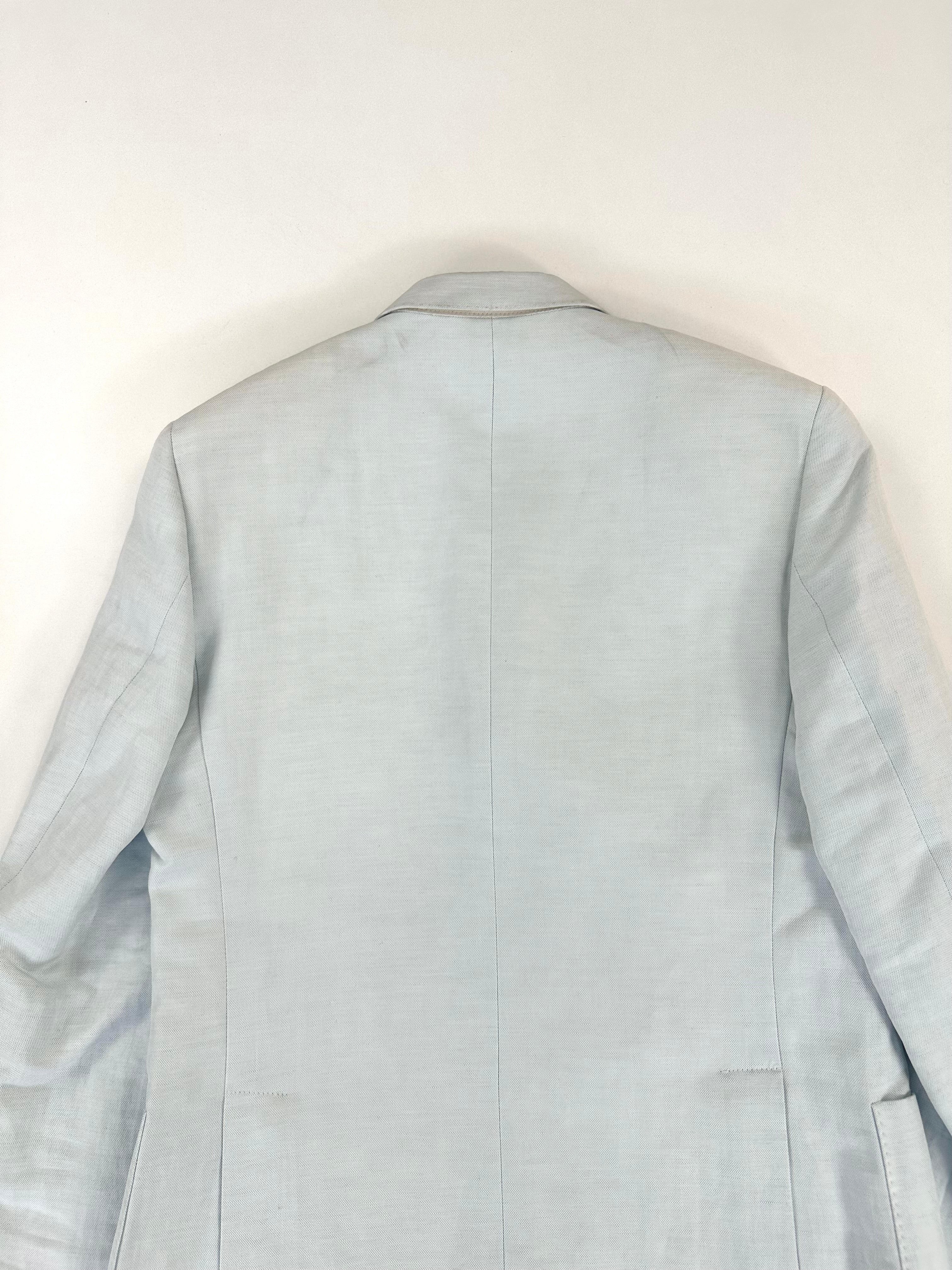 Completo Versace Collection azzurro - etichetta composizione 60% cotone 40% lino