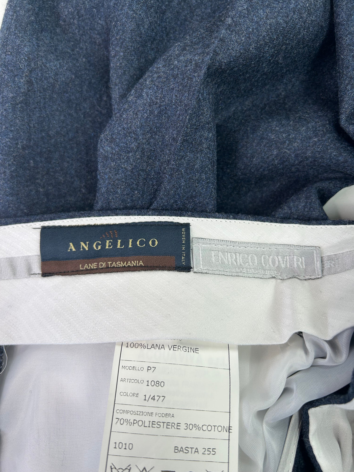 Enrico Coveri pantalone blu — dettaglio tasca — IlBotteghino