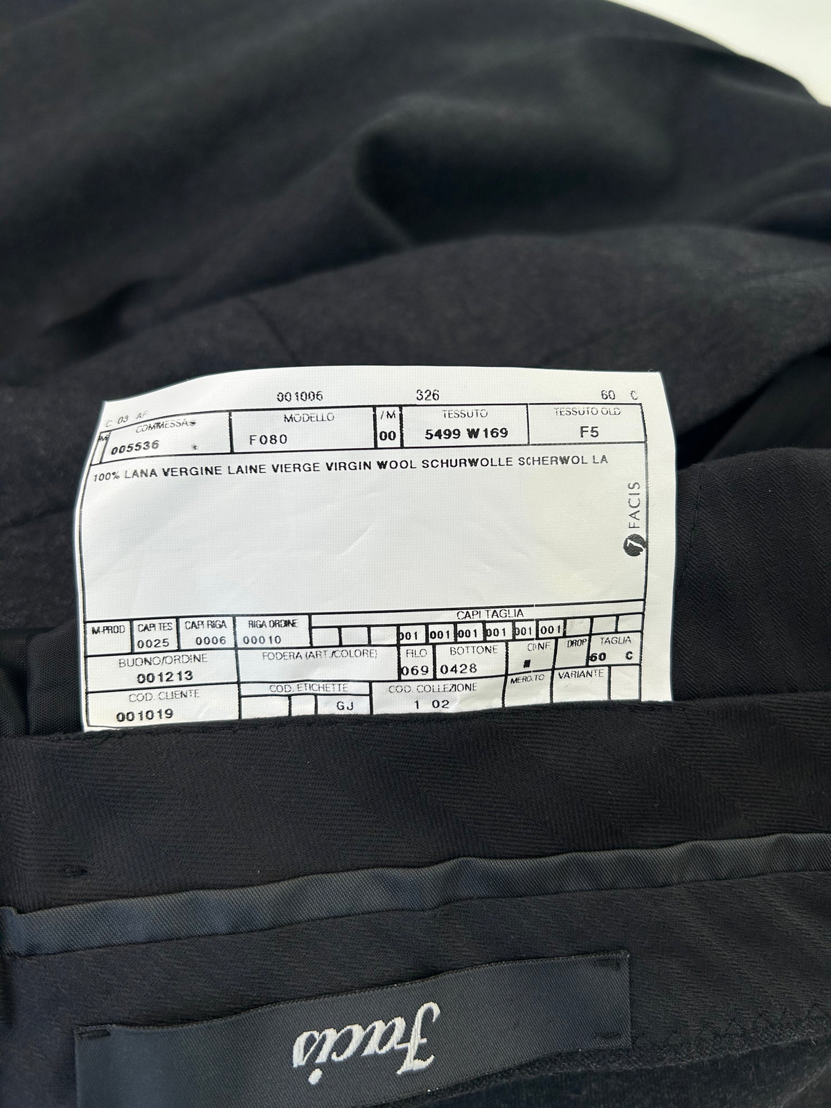 Facis pantalone antracite — pezzo unico — IlBotteghino