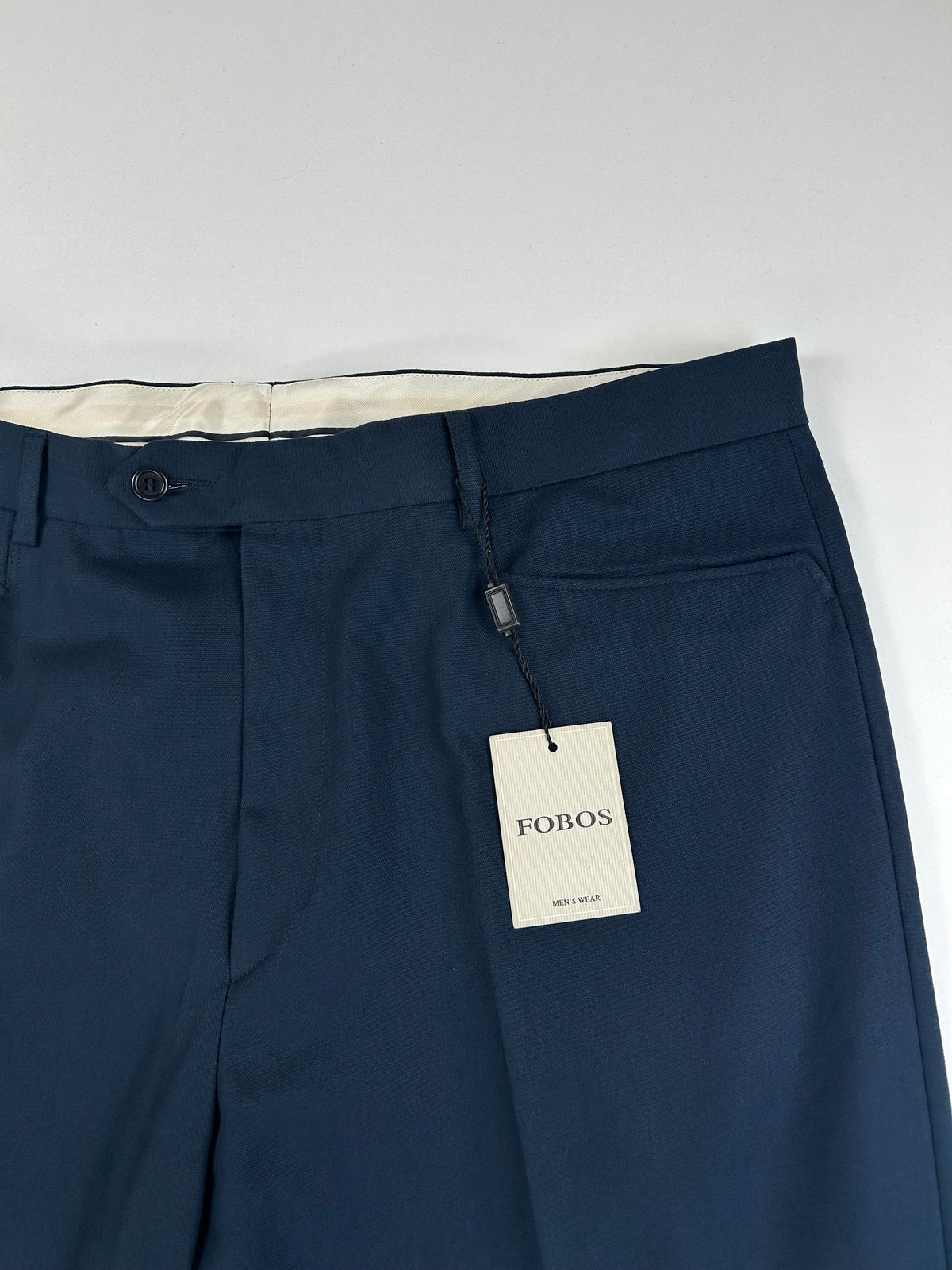 Fobos pantalone blu — dettaglio tessuto — IlBotteghino