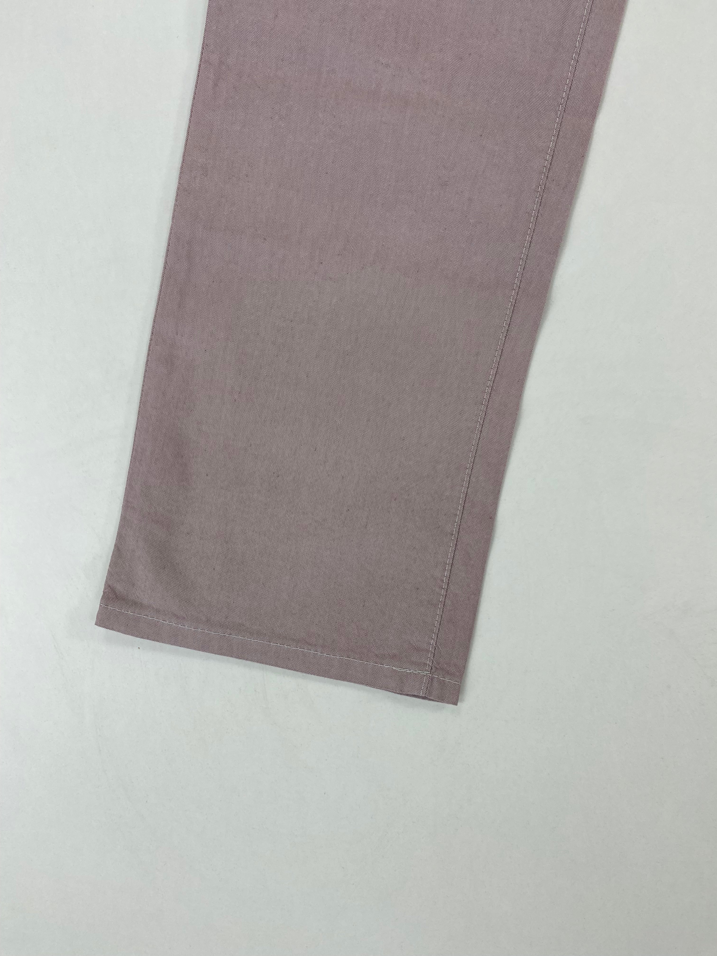 Pantalone Hugo Boss Montana rosa cipria, dettaglio patch posteriore Hugo Boss