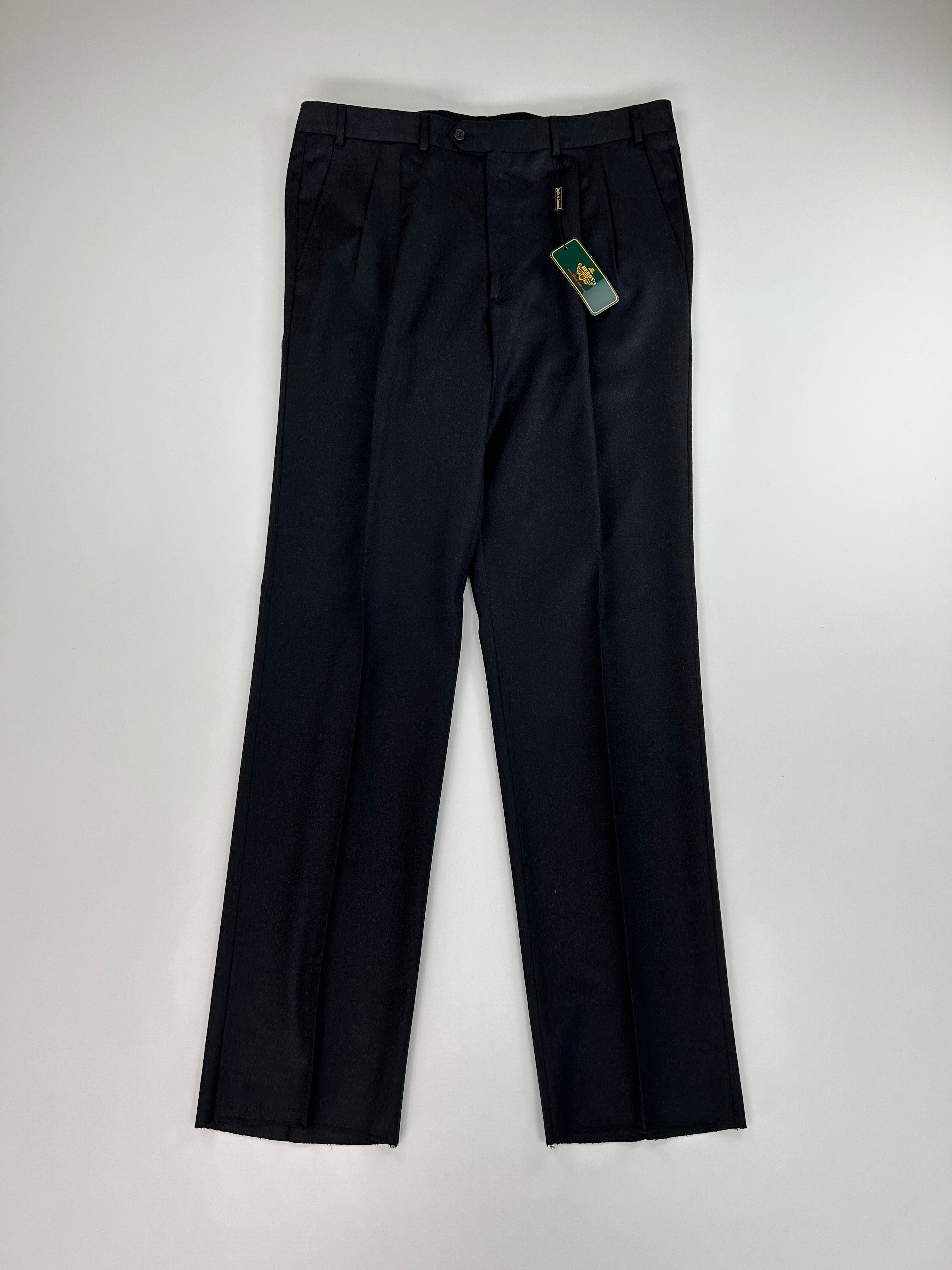Pantalone sartoriale Berry antracite lana merino, taglia IT 56 — IlBotteghino