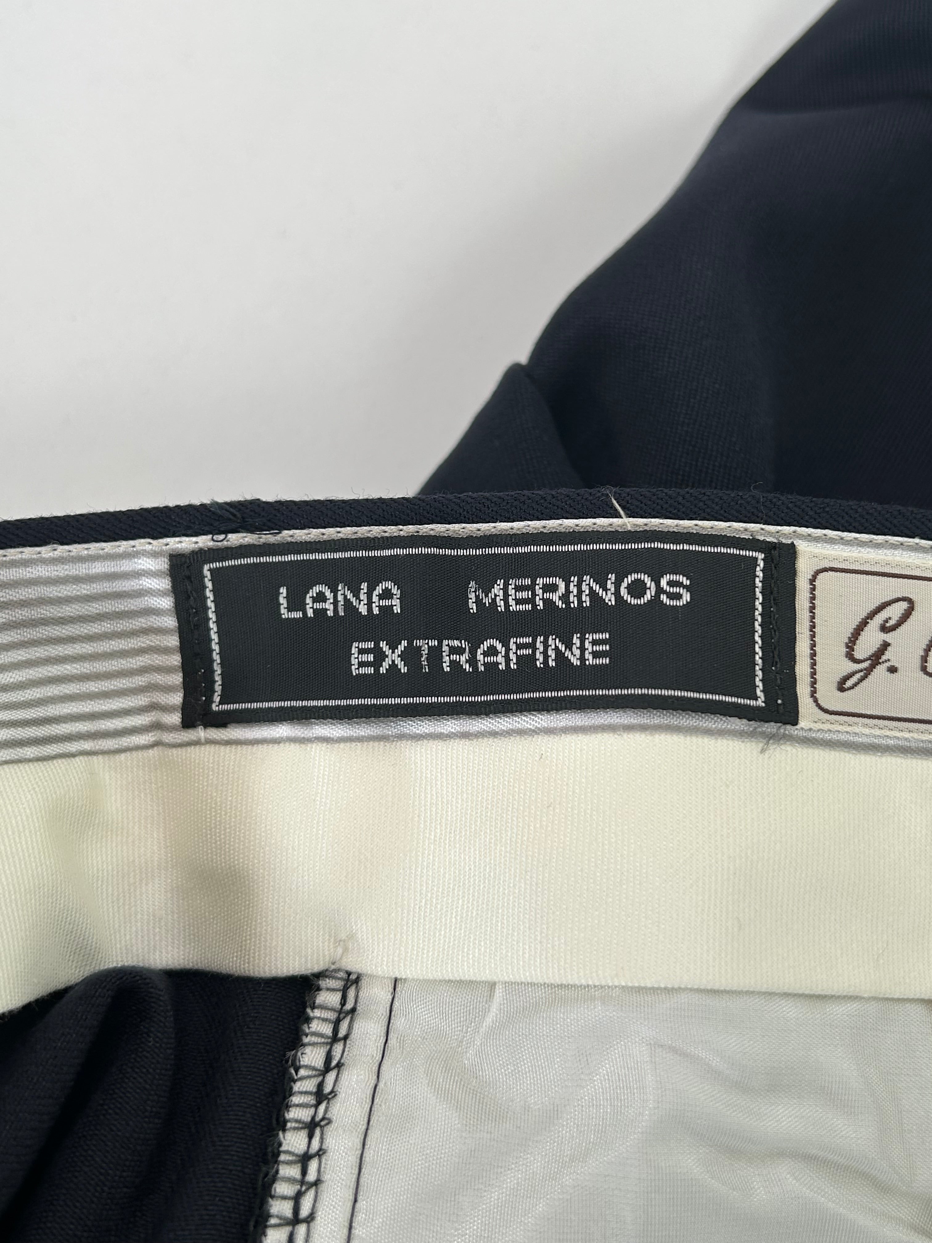 Giorgio Reggiani pantalone blu navy — vista laterale — IlBotteghino