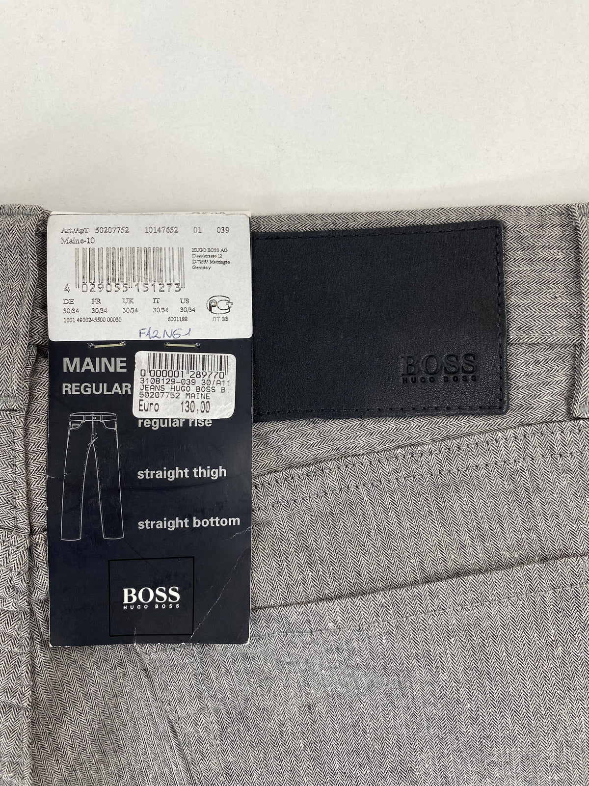 Hugo Boss Maine spina di pesce — dettaglio tasca — IlBotteghino
