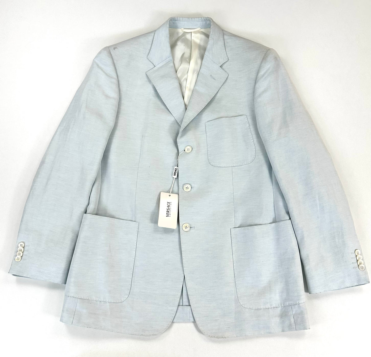 Completo Versace Collection azzurro taglia 54 - vista posteriore