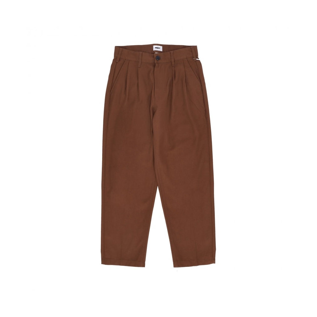 Pantalone Obey Fubar Pleated sepia, taglia US 30 — IlBotteghino
