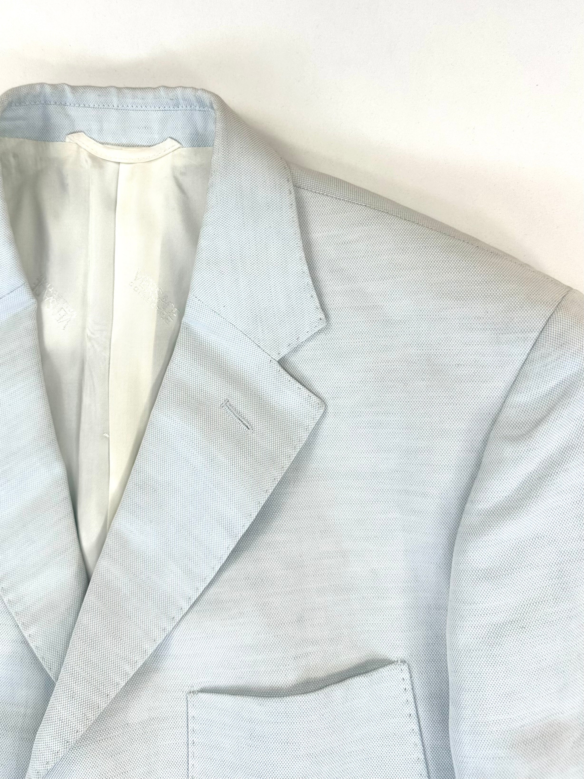 Giacca Versace Collection azzurra taglia 50 - dettaglio manica