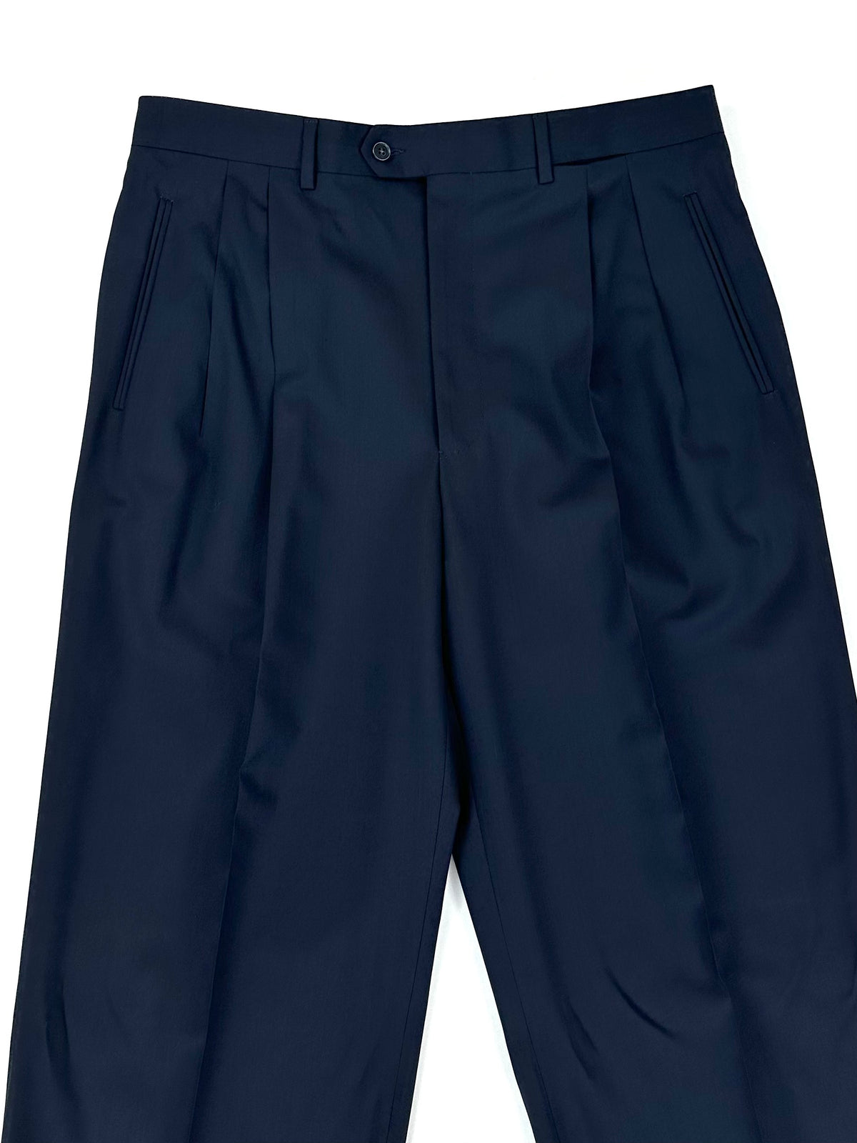 Pantalone Calabró by Forall - dettaglio vita, pinces e passanti