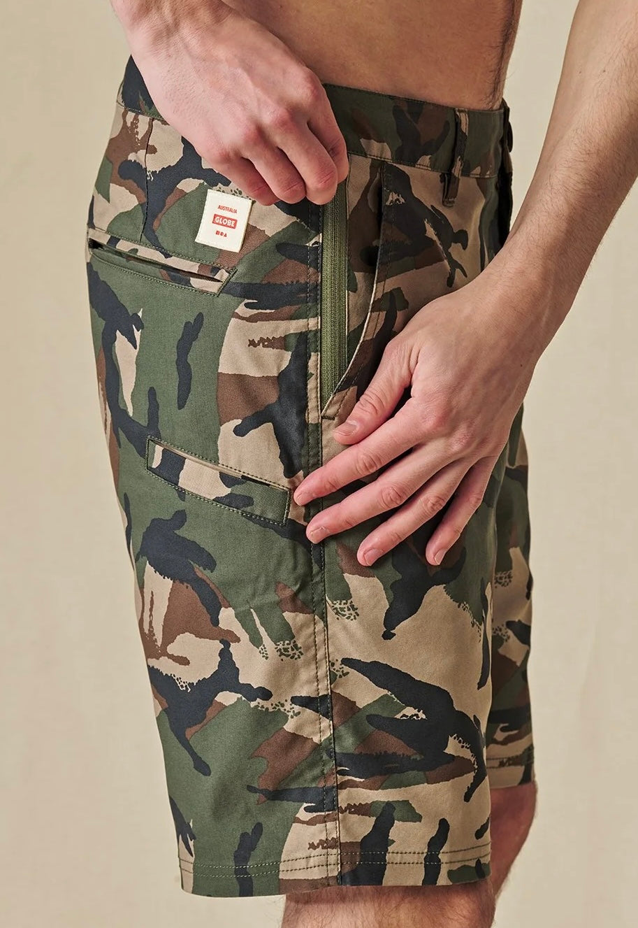 Globe short Any Wear camo — streetwear d'archivio — IlBotteghino