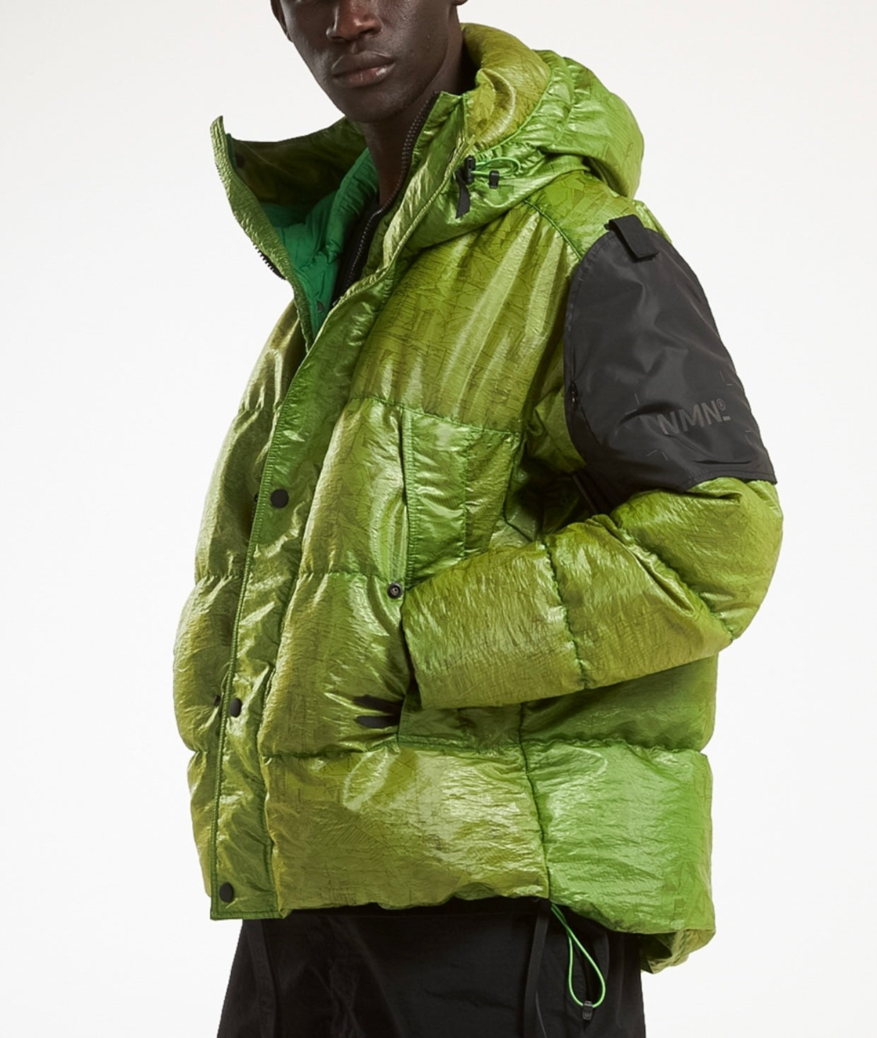 Nemen piumino verde acido — luxury outerwear d'archivio — IlBotteghino