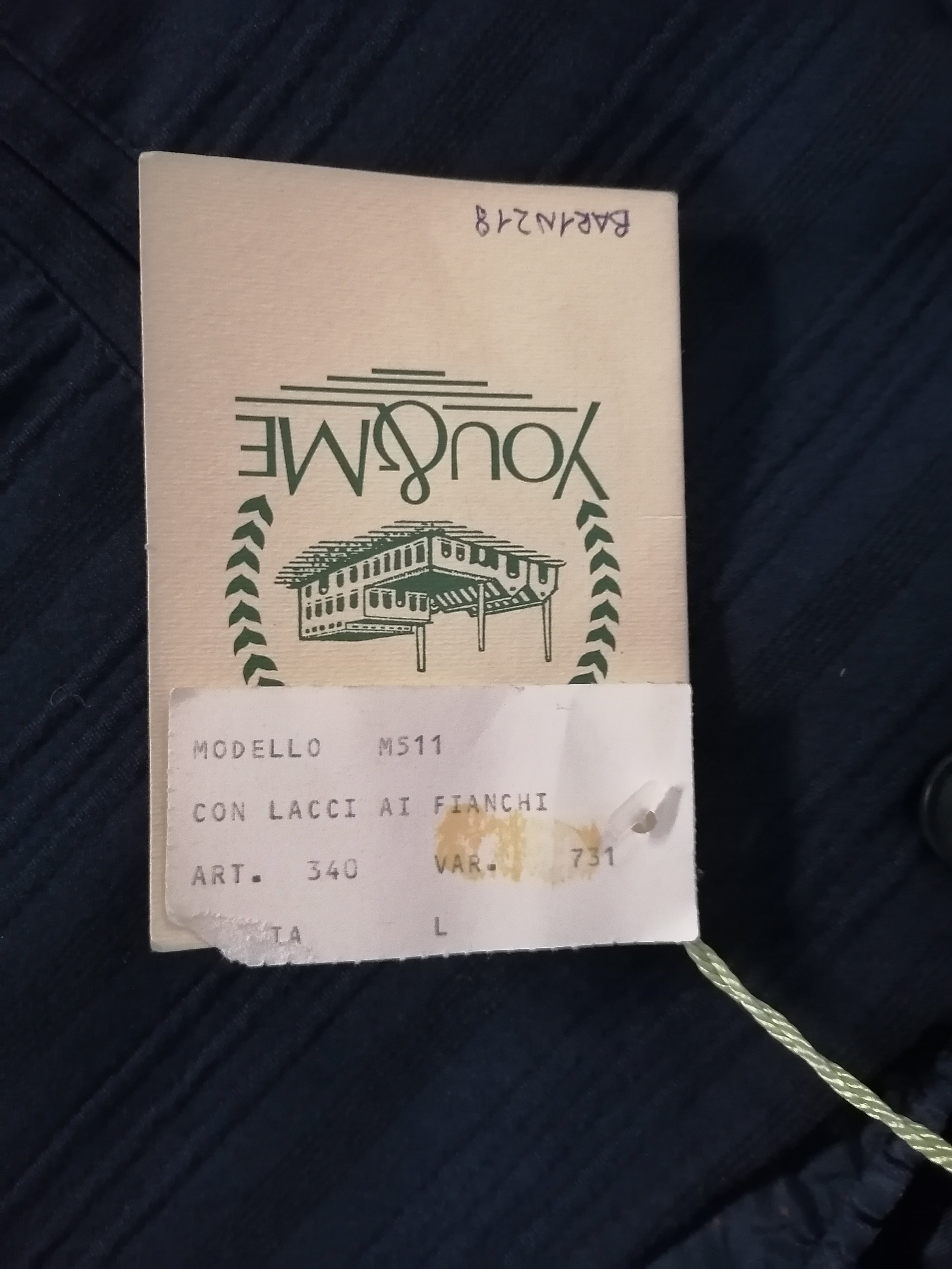 You&Me giacca seta — pezzo unico d'archivio — IlBotteghino