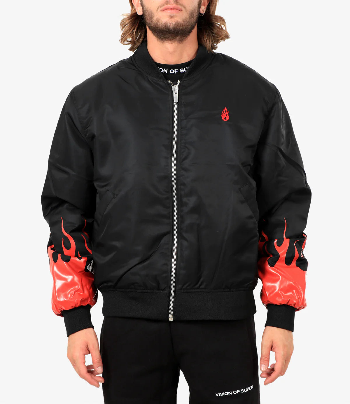 Vision of Super giubbotto nero — streetwear d'archivio — IlBotteghino