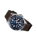 Eberhard Scafograf 300 MCMLIX Quadrante Blu e Pelle Marrone 41034.VS CP