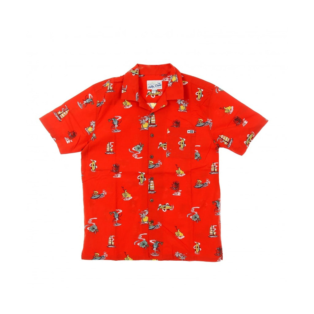 Camicia Salty Crew Island Daze red, taglie S e M — IlBotteghino