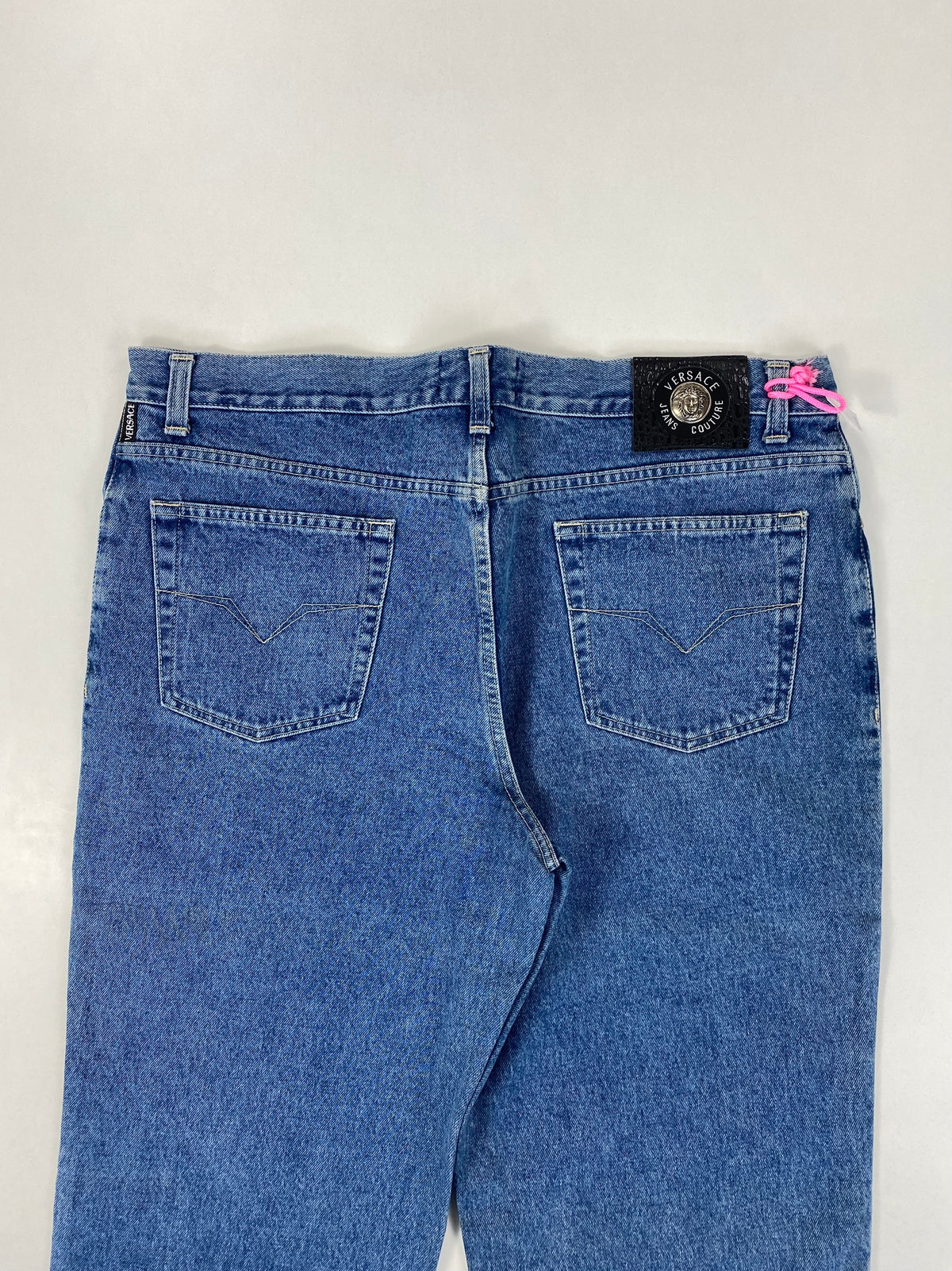 Versace Jeans Couture Jeans Vita Media Blu in Cotone Gamba Affusolata – foto 6 di 14