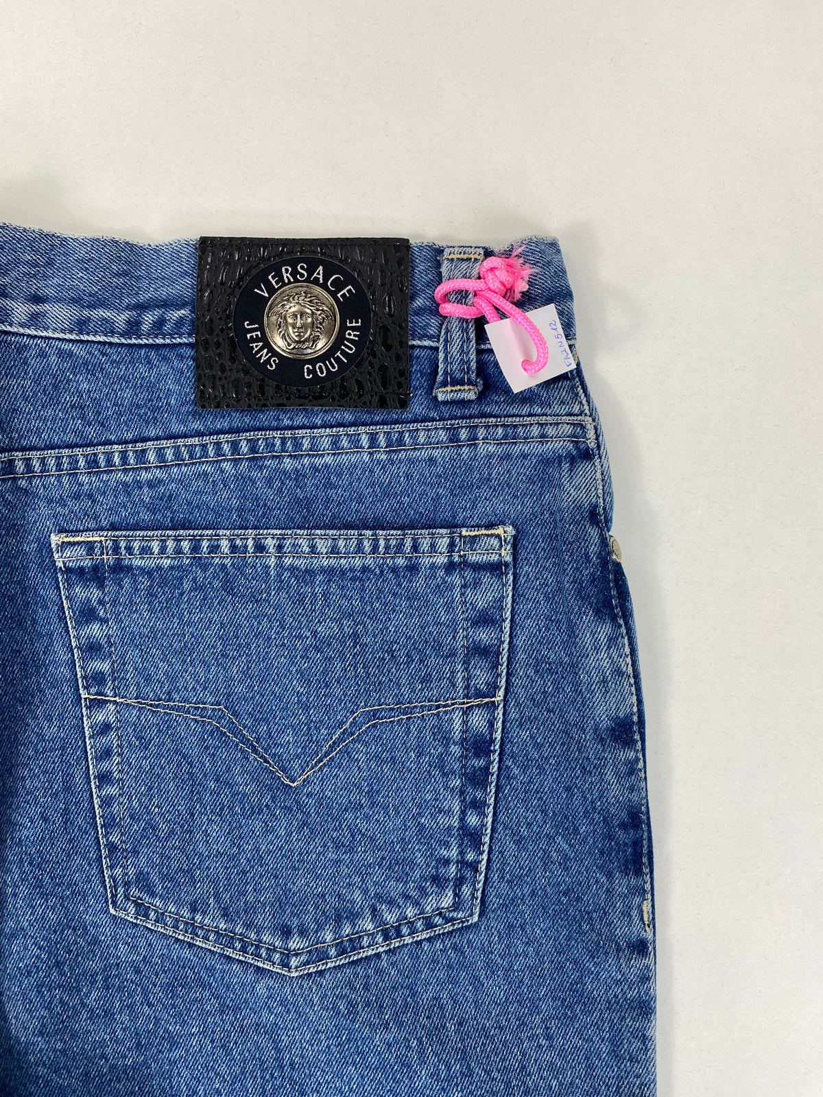 Versace Jeans Couture Jeans Vita Media Blu in Cotone Gamba Affusolata – foto 7 di 14
