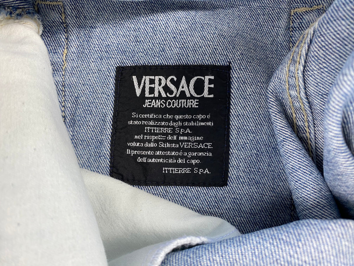 Versace Jeans Couture Jeans Vita Media Blu in Cotone Gamba Affusolata – foto 10 di 14