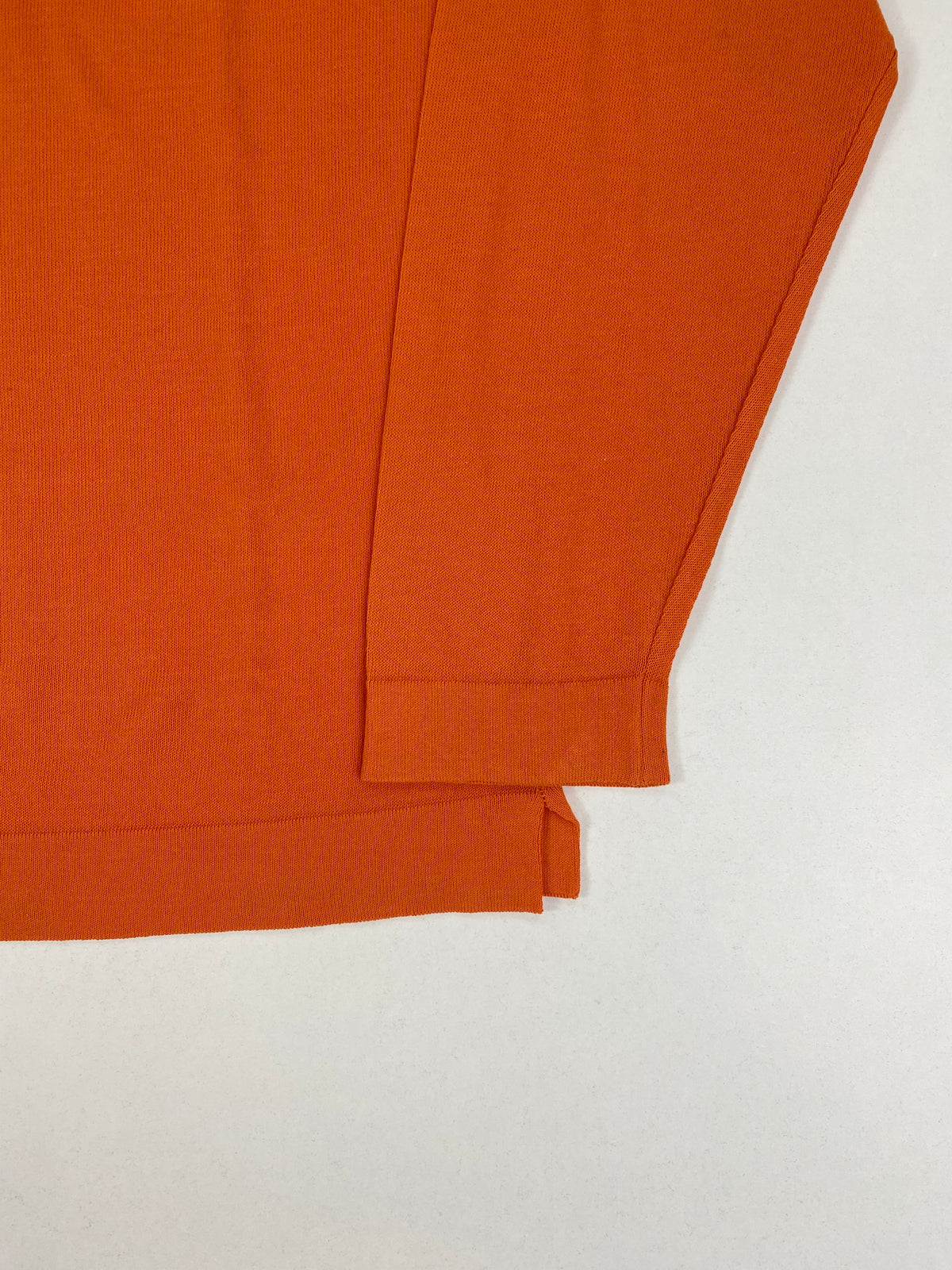 Dalmine Essential Maglione Mezza Zip Arancione in Cotone Collo Alto – foto 5 di 7