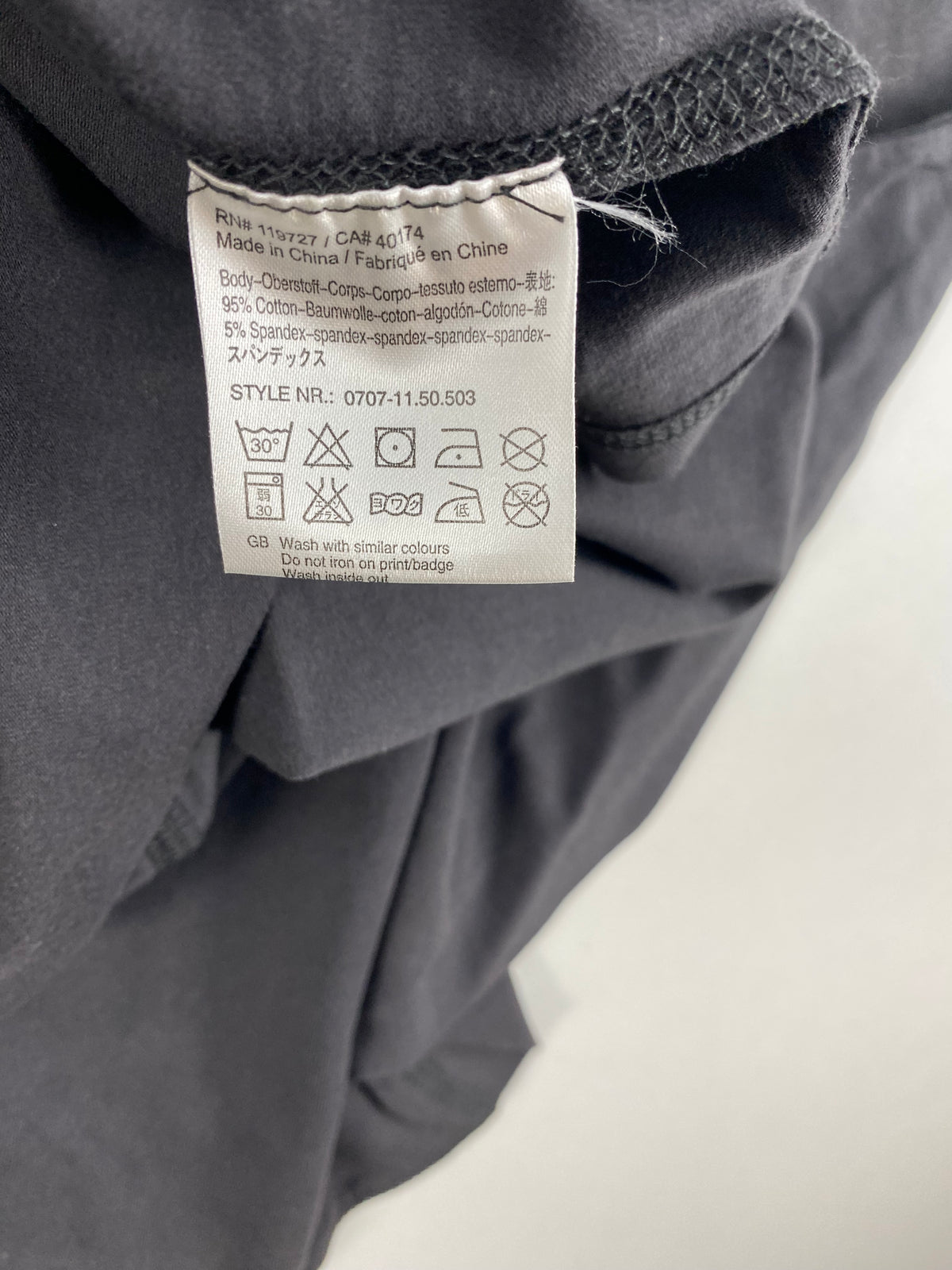 Scotch & Soda Maglia Manica Lunga Grigio Antracite con Stampa Cogito Ergo Sum – foto 6 di 6