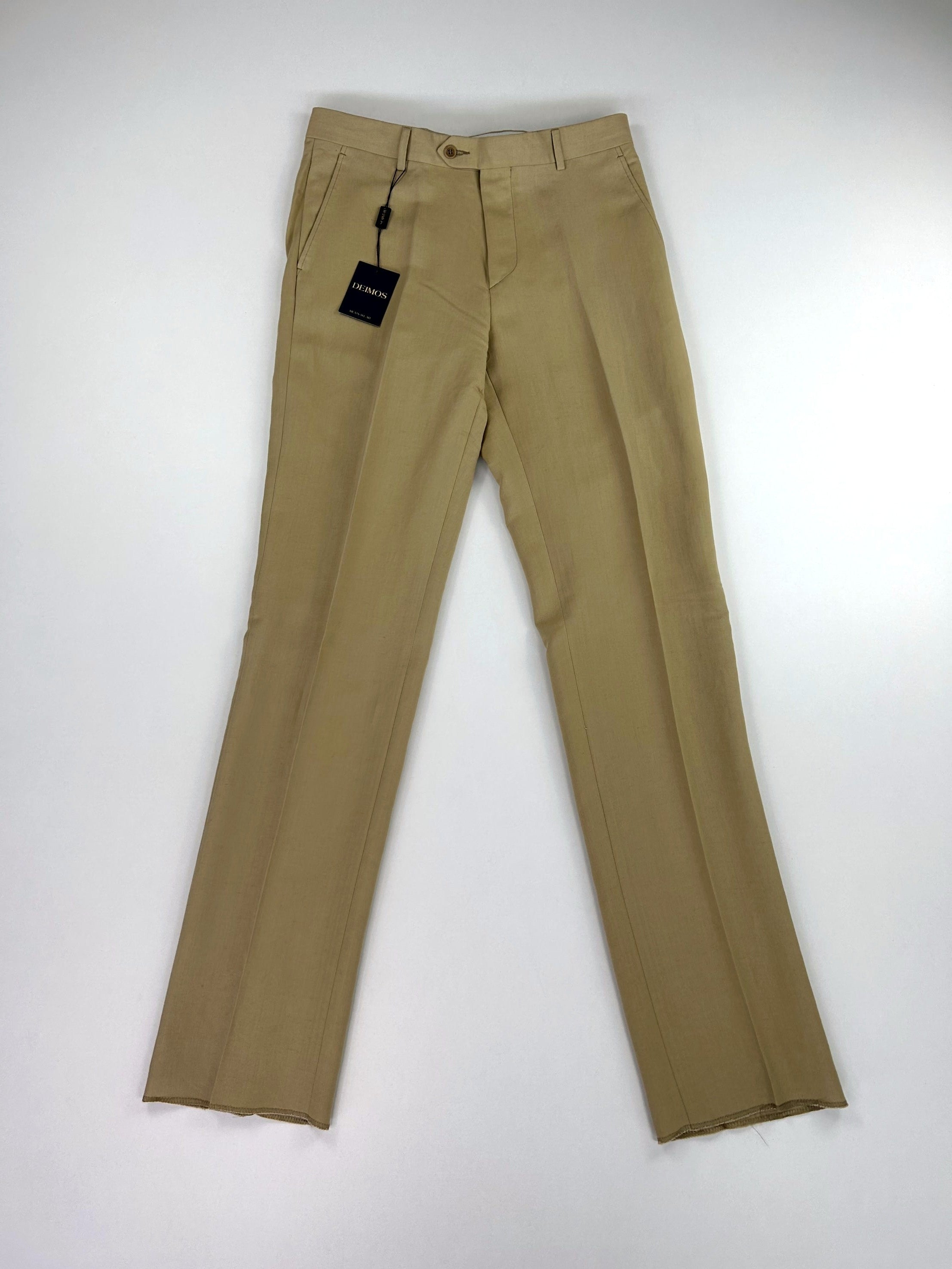 Pantalone sartoriale Deimos Class beige lino/viscosa, taglia IT 48
